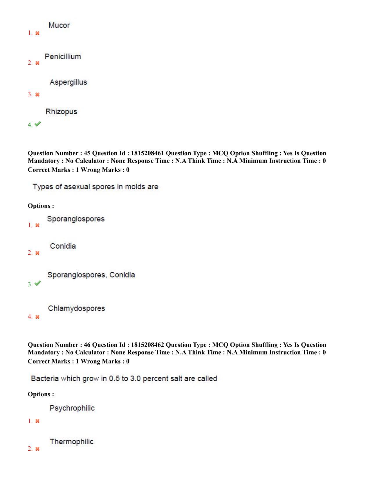 TS CPGET 2023 M Sc Food Science and Technology (Shift 3) Question Paper with Answer Key - Page 23