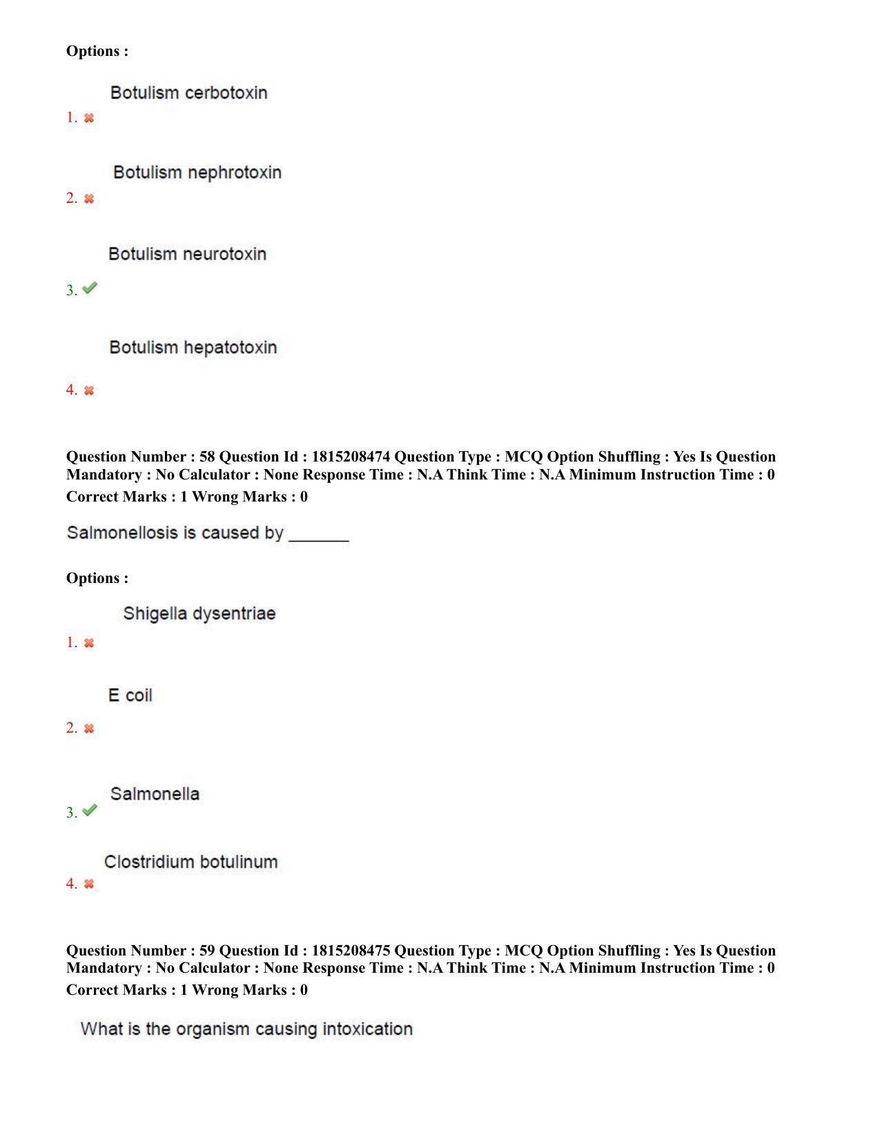 TS CPGET 2023 M Sc Food Science and Technology (Shift 3) Question Paper with Answer Key - Page 29