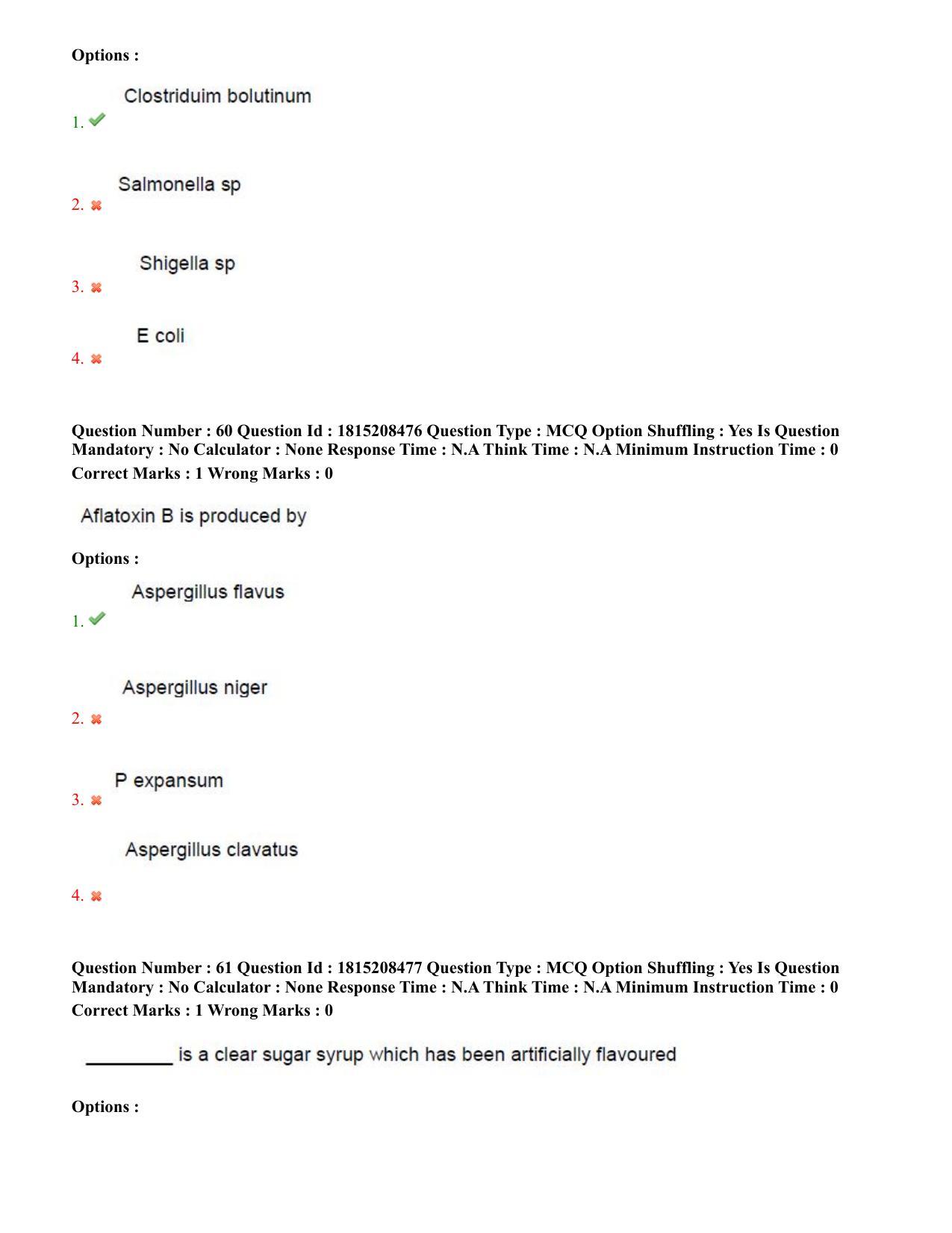 TS CPGET 2023 M Sc Food Science and Technology (Shift 3) Question Paper with Answer Key - Page 30