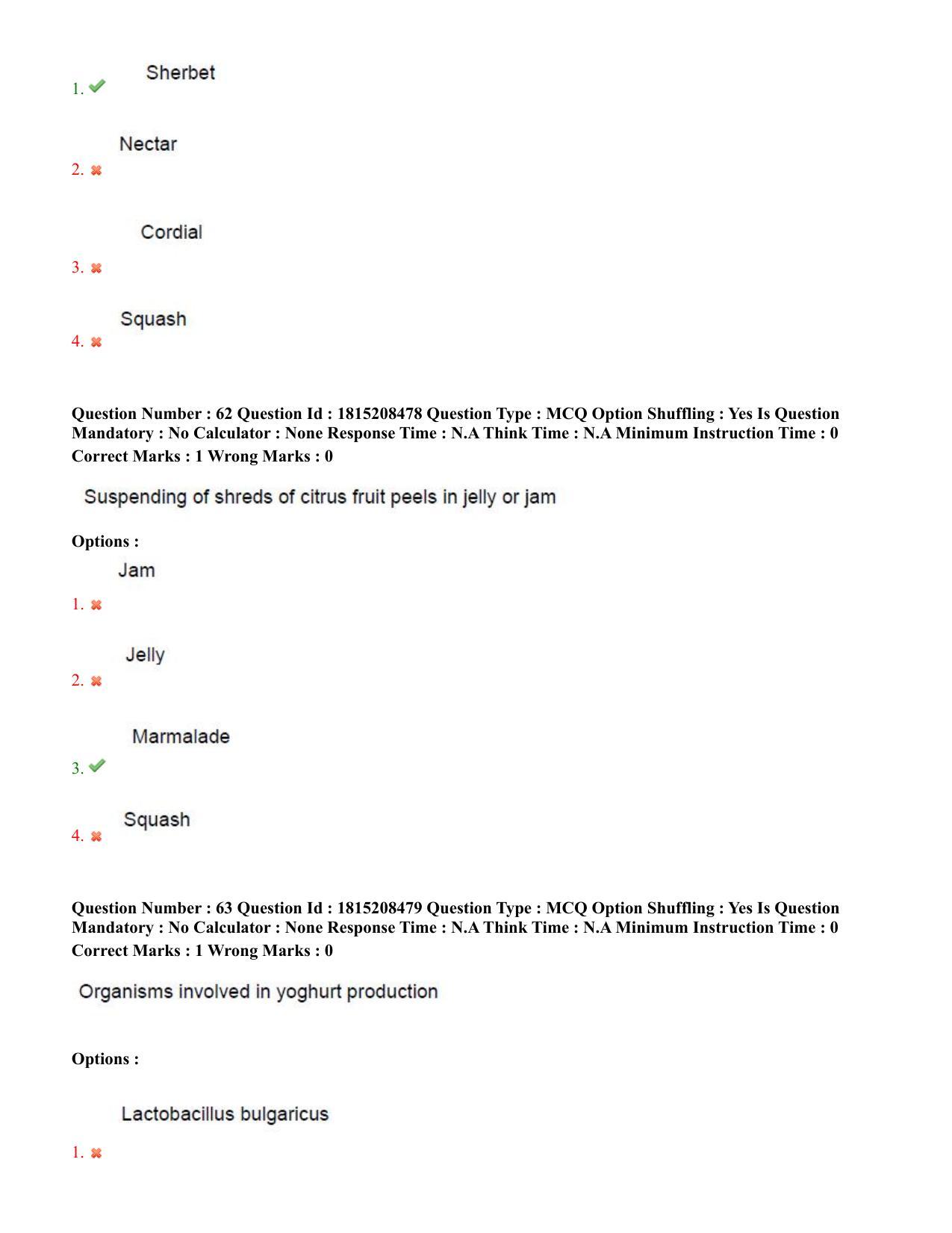 TS CPGET 2023 M Sc Food Science and Technology (Shift 3) Question Paper with Answer Key - Page 31