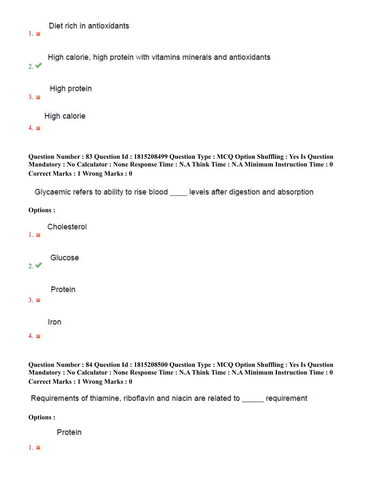 TS CPGET 2023 M Sc Food Science and Technology (Shift 3) Question Paper with Answer Key - Page 41