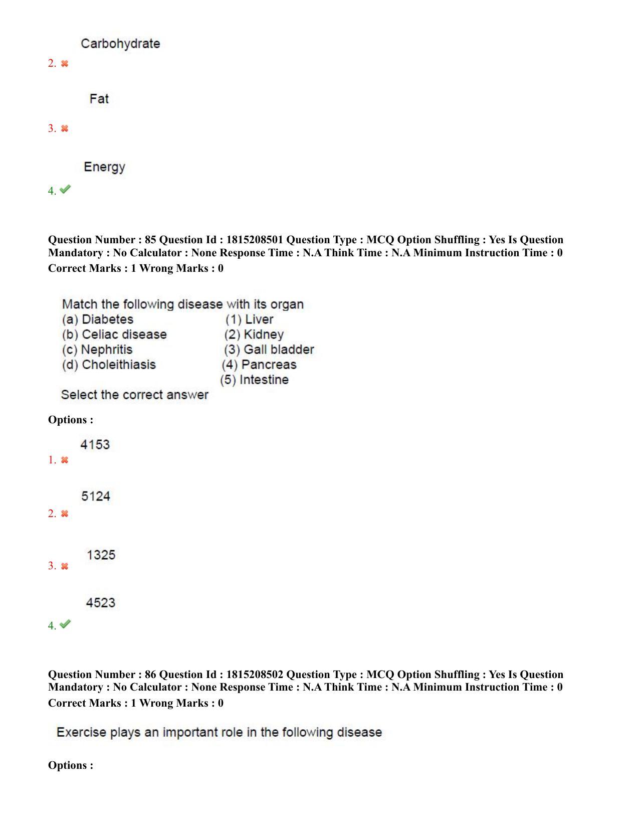 TS CPGET 2023 M Sc Food Science and Technology (Shift 3) Question Paper with Answer Key - Page 42