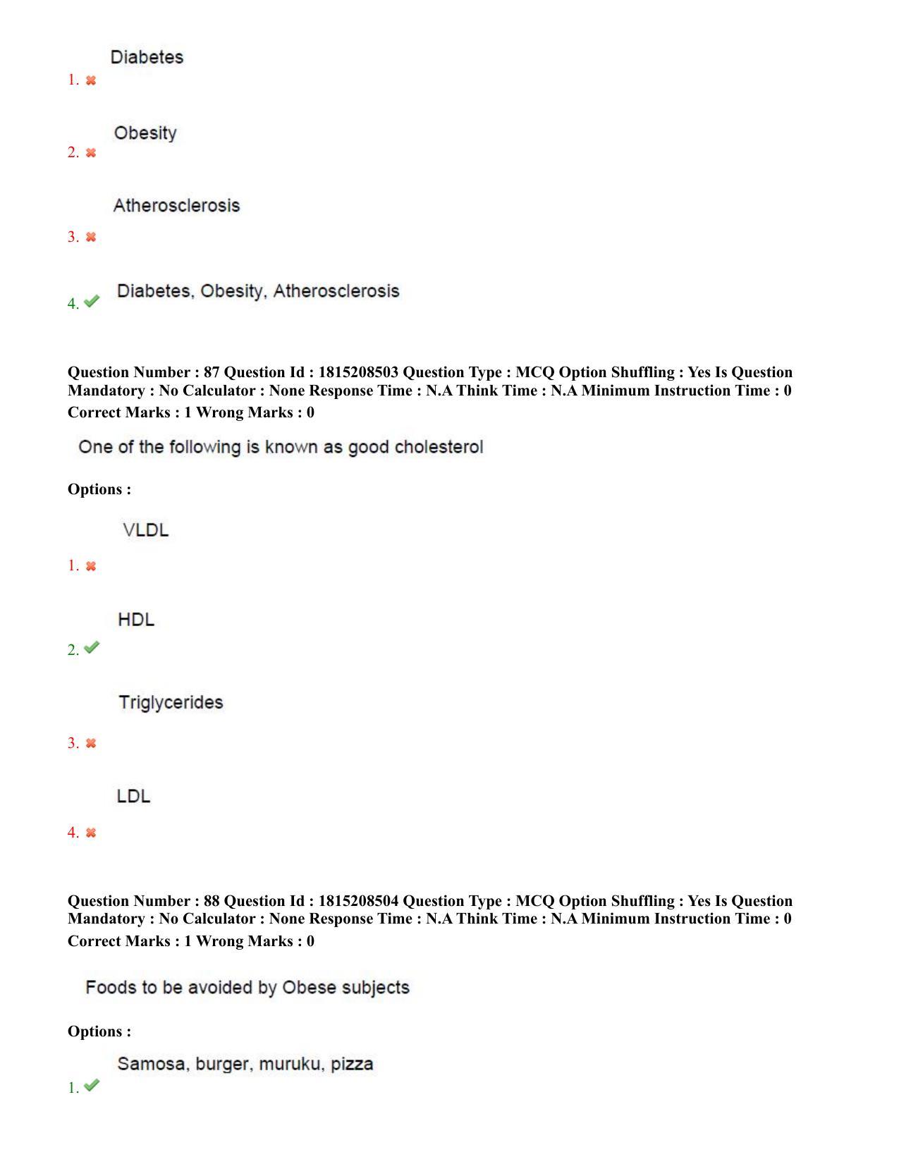 TS CPGET 2023 M Sc Food Science and Technology (Shift 3) Question Paper with Answer Key - Page 43