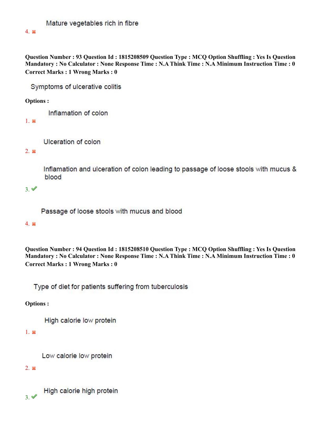 TS CPGET 2023 M Sc Food Science and Technology (Shift 3) Question Paper with Answer Key - Page 46