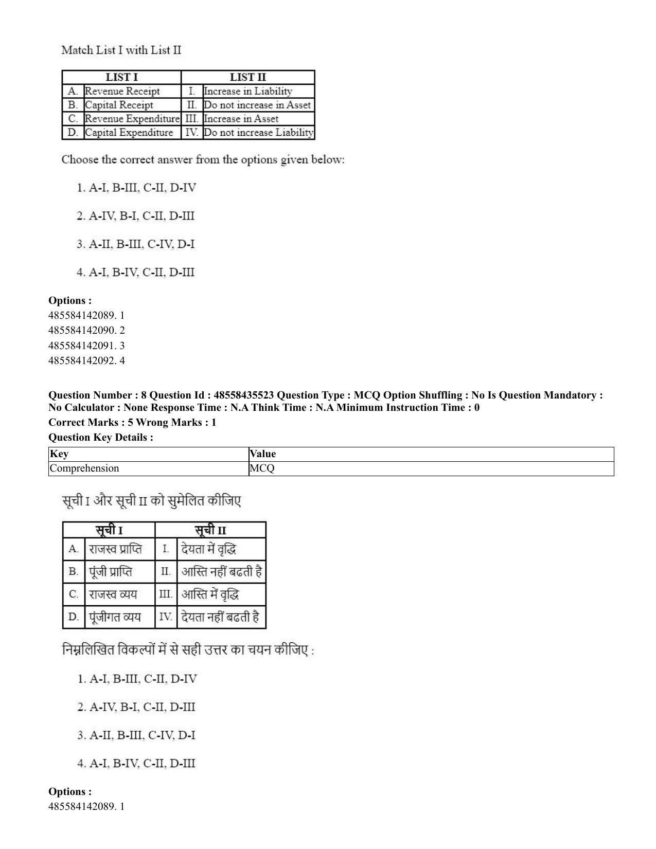 CUET 2023 Domestic Shift 1 Question Papers - 20 June 2023 - Page 10