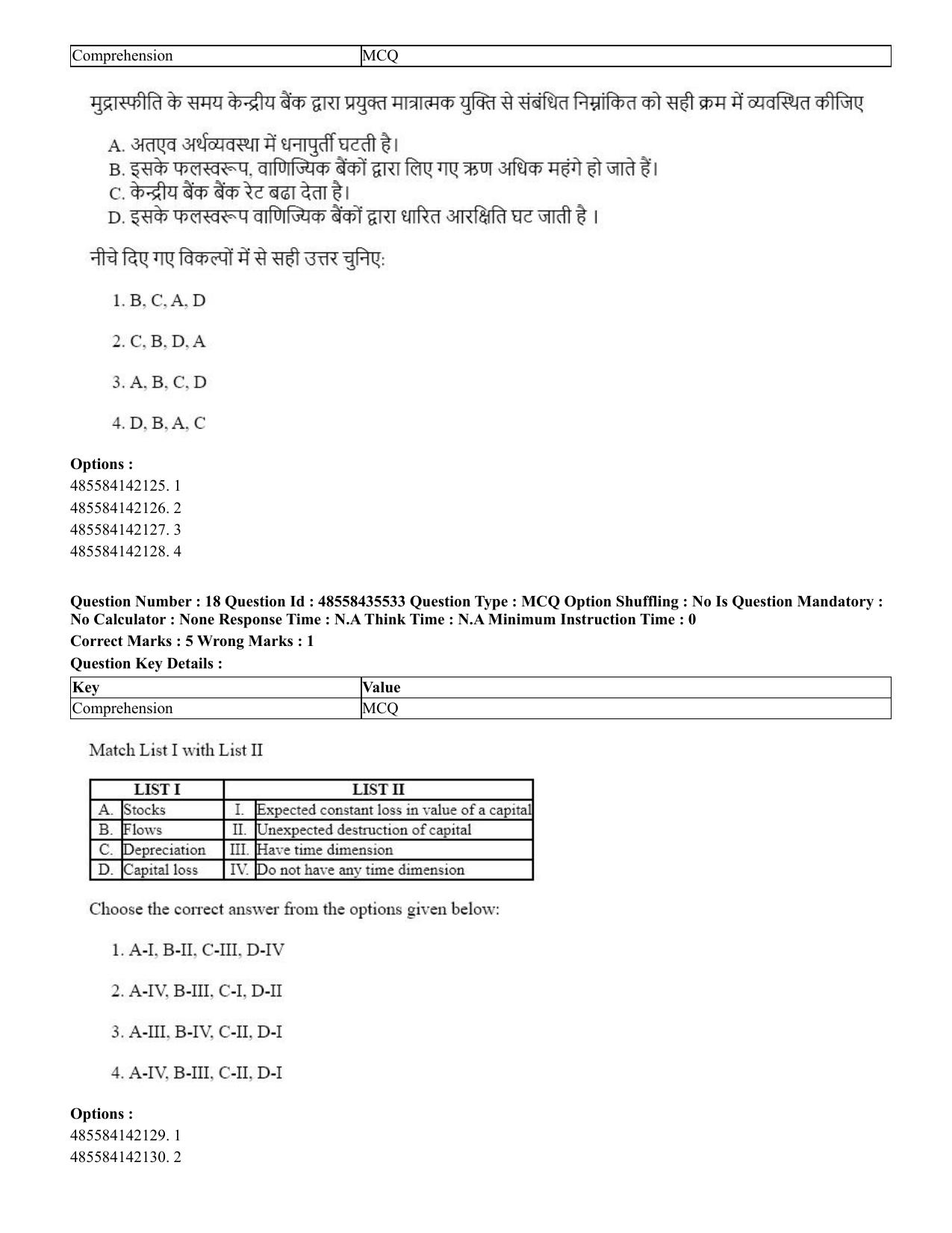 CUET 2023 Domestic Shift 1 Question Papers - 20 June 2023 - Page 21
