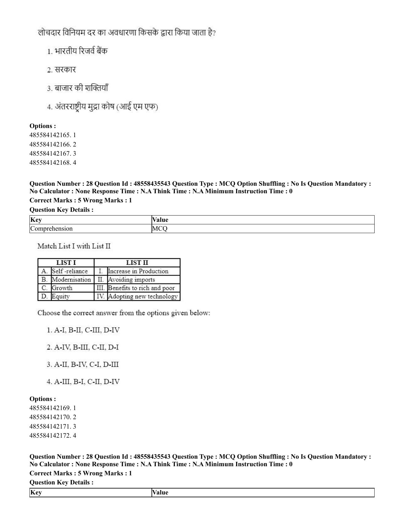 CUET 2023 Domestic Shift 1 Question Papers - 20 June 2023 - Page 32