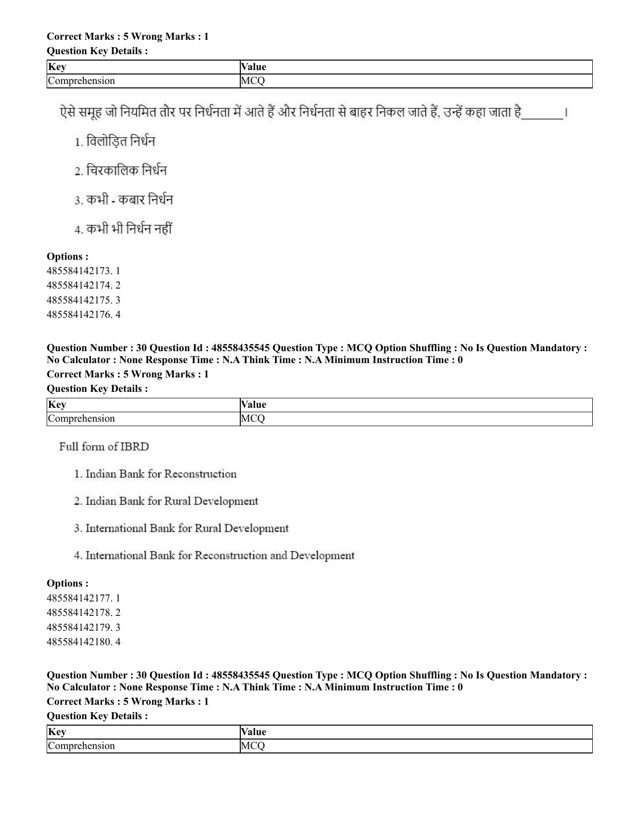 CUET 2023 Domestic Shift 1 Question Papers - 20 June 2023 - Page 34