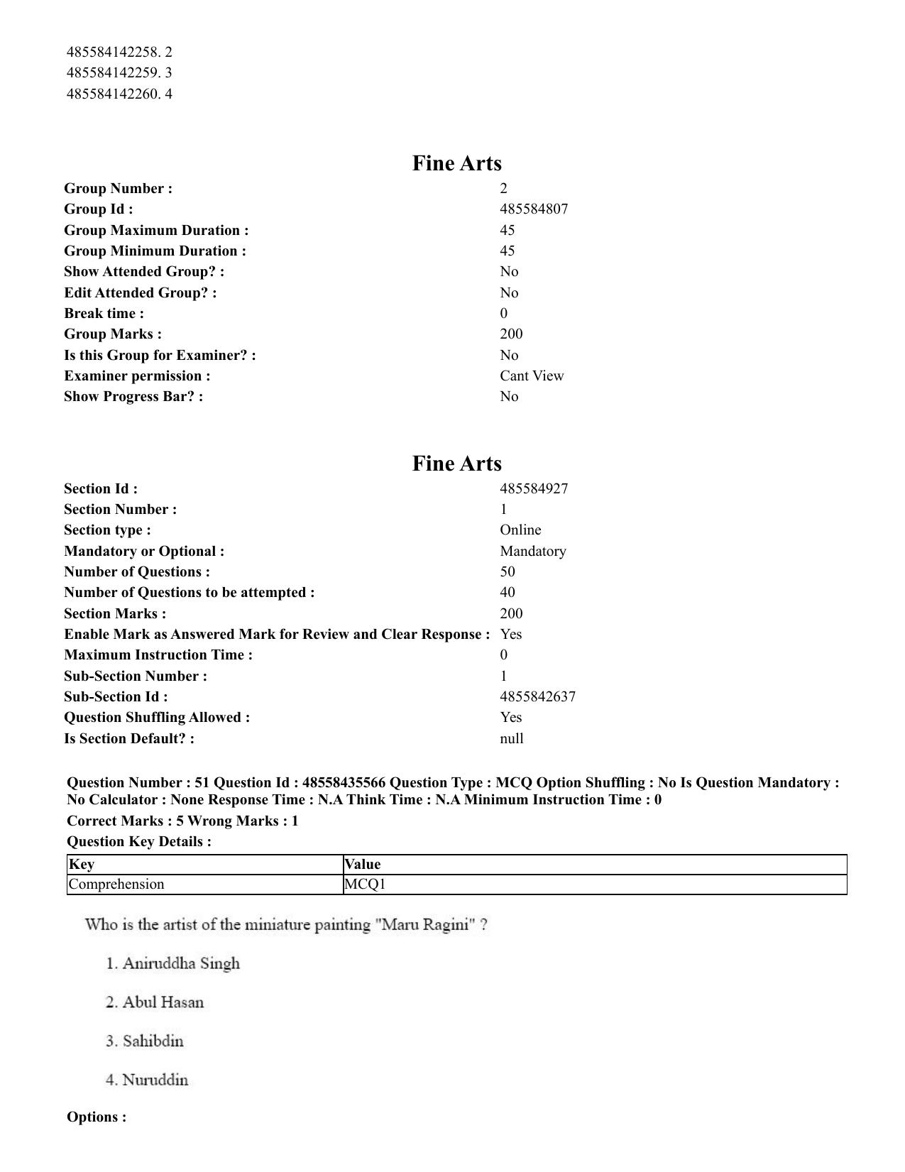 CUET 2023 Domestic Shift 1 Question Papers - 20 June 2023 - Page 59