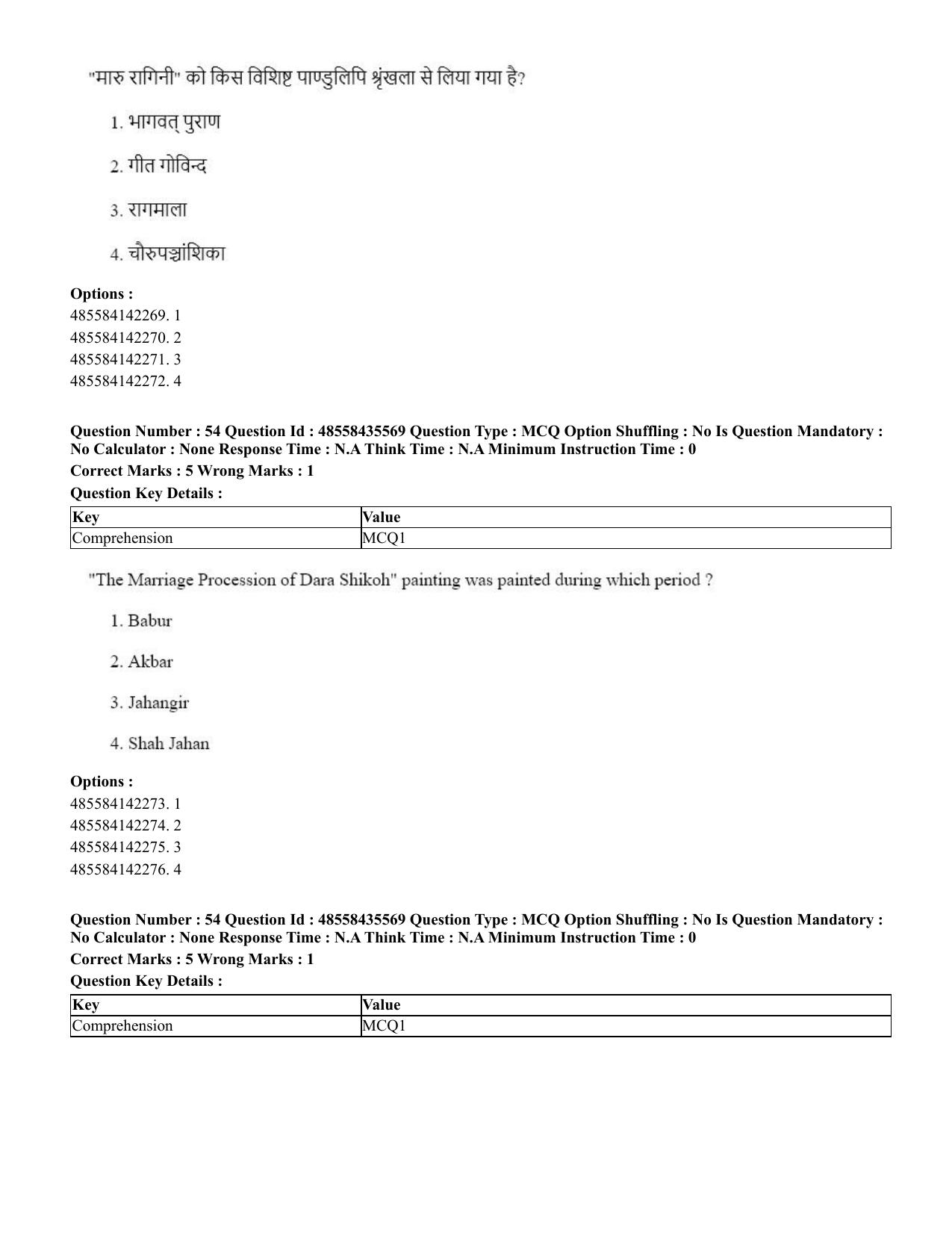 CUET 2023 Domestic Shift 1 Question Papers - 20 June 2023 - Page 62