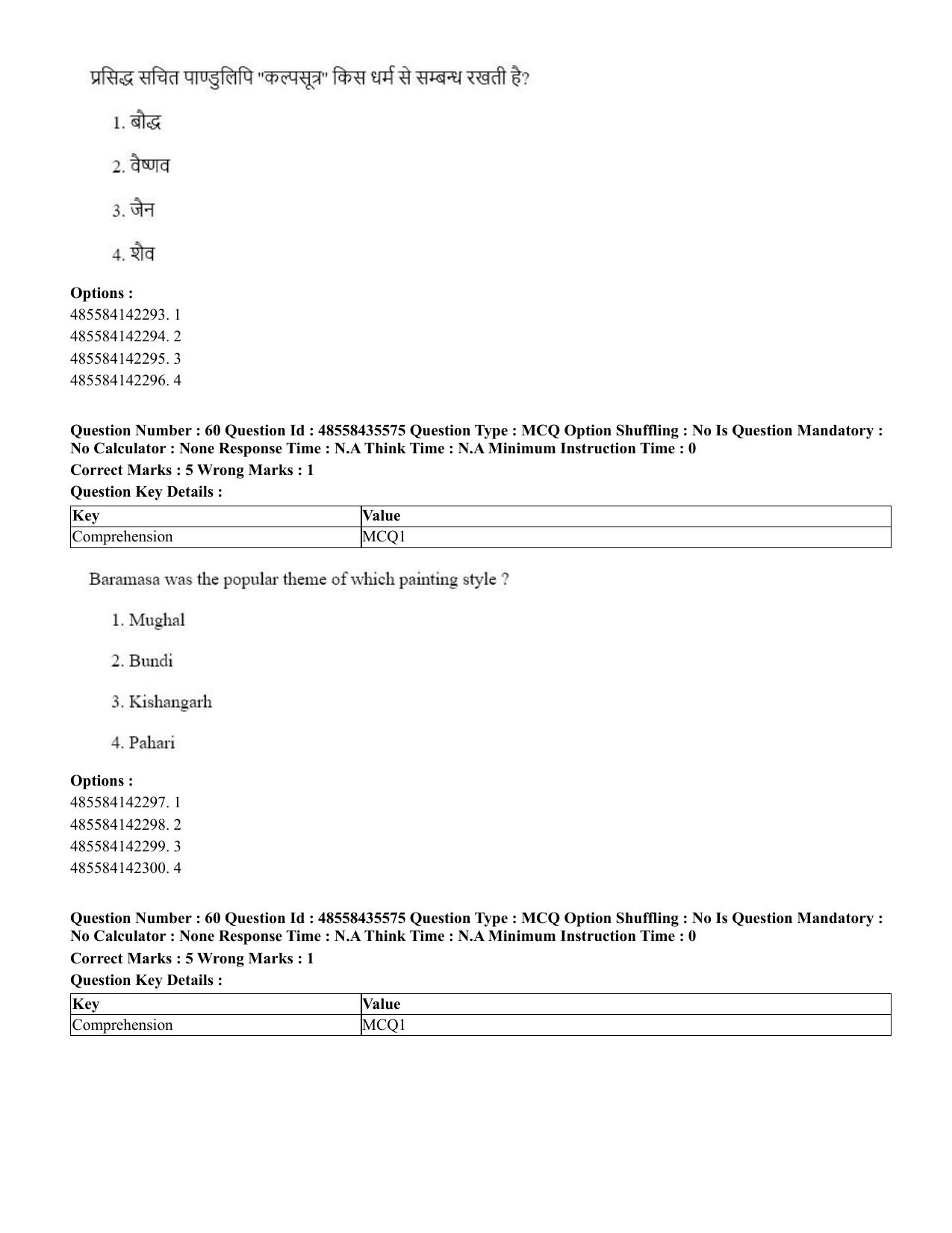 CUET 2023 Domestic Shift 1 Question Papers - 20 June 2023 - Page 68