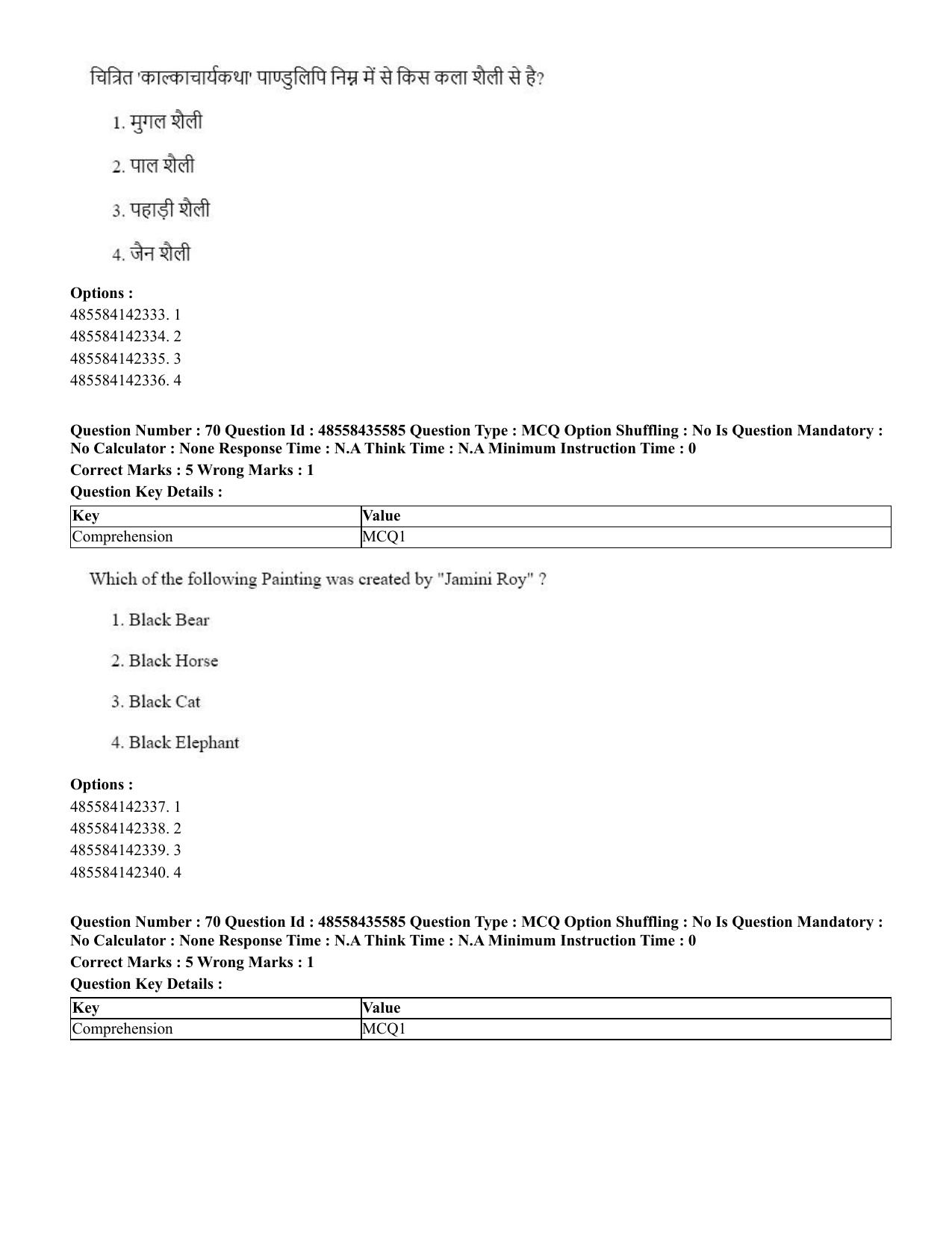 CUET 2023 Domestic Shift 1 Question Papers - 20 June 2023 - Page 78