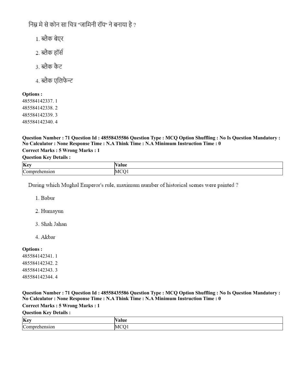 CUET 2023 Domestic Shift 1 Question Papers - 20 June 2023 - Page 79