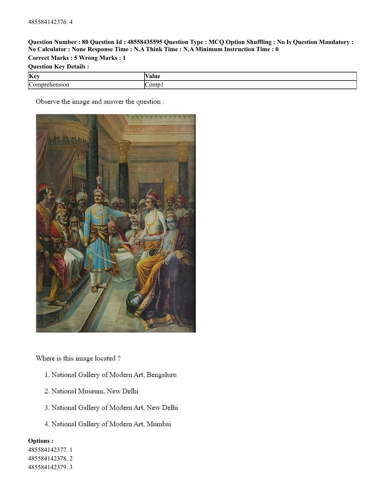 CUET 2023 Domestic Shift 1 Question Papers - 20 June 2023 - Page 93
