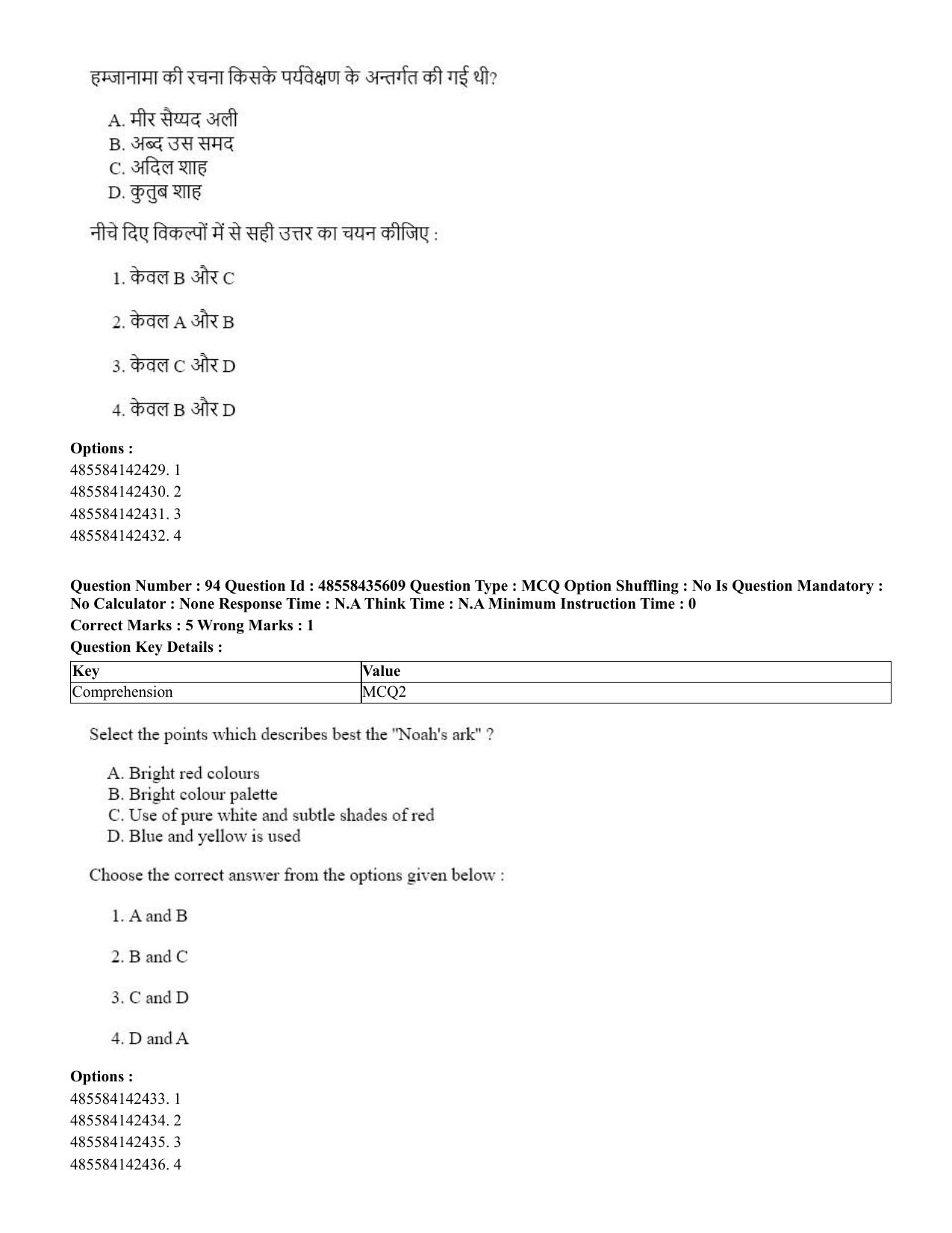 CUET 2023 Domestic Shift 1 Question Papers - 20 June 2023 - Page 115