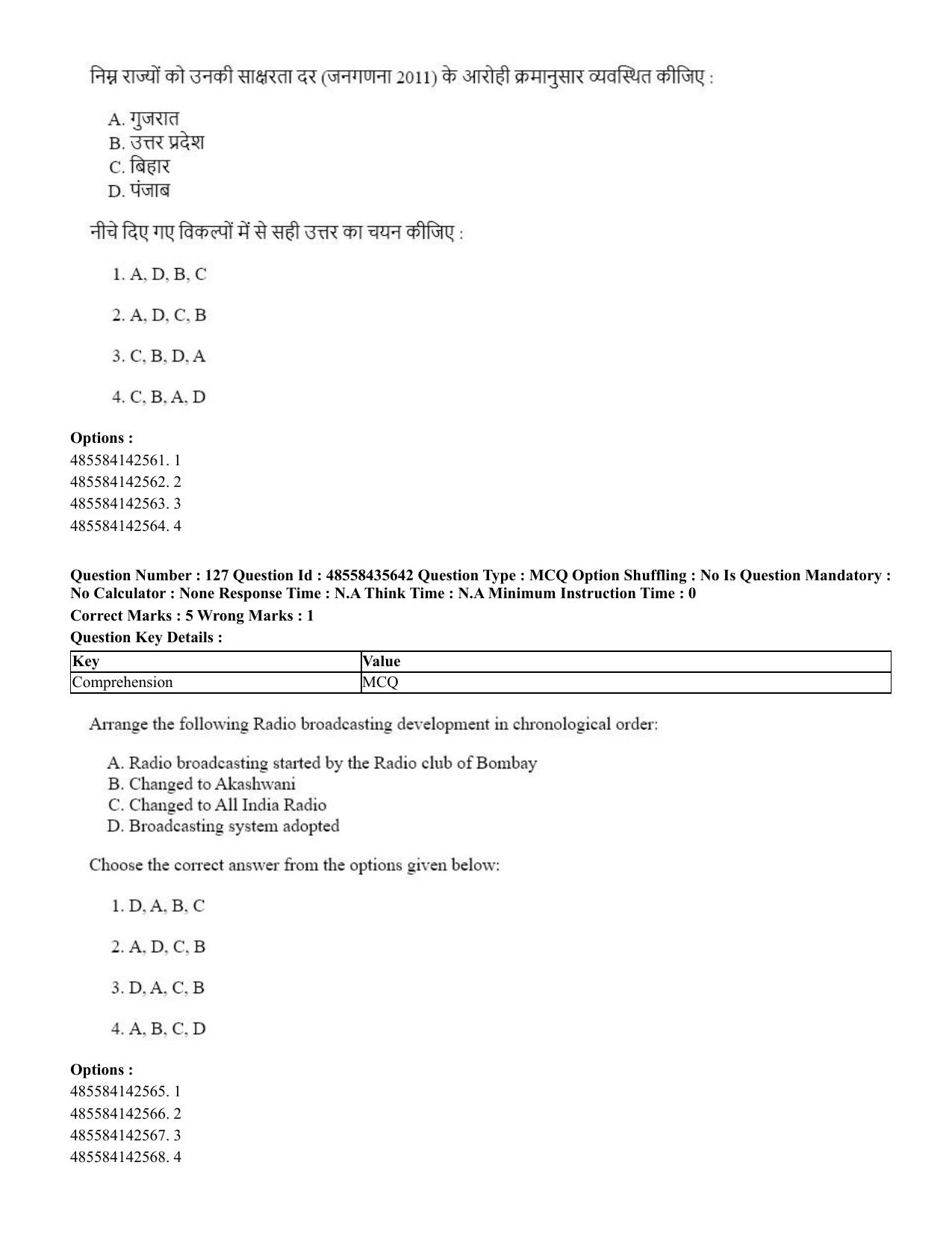 CUET 2023 Domestic Shift 1 Question Papers - 20 June 2023 - Page 155