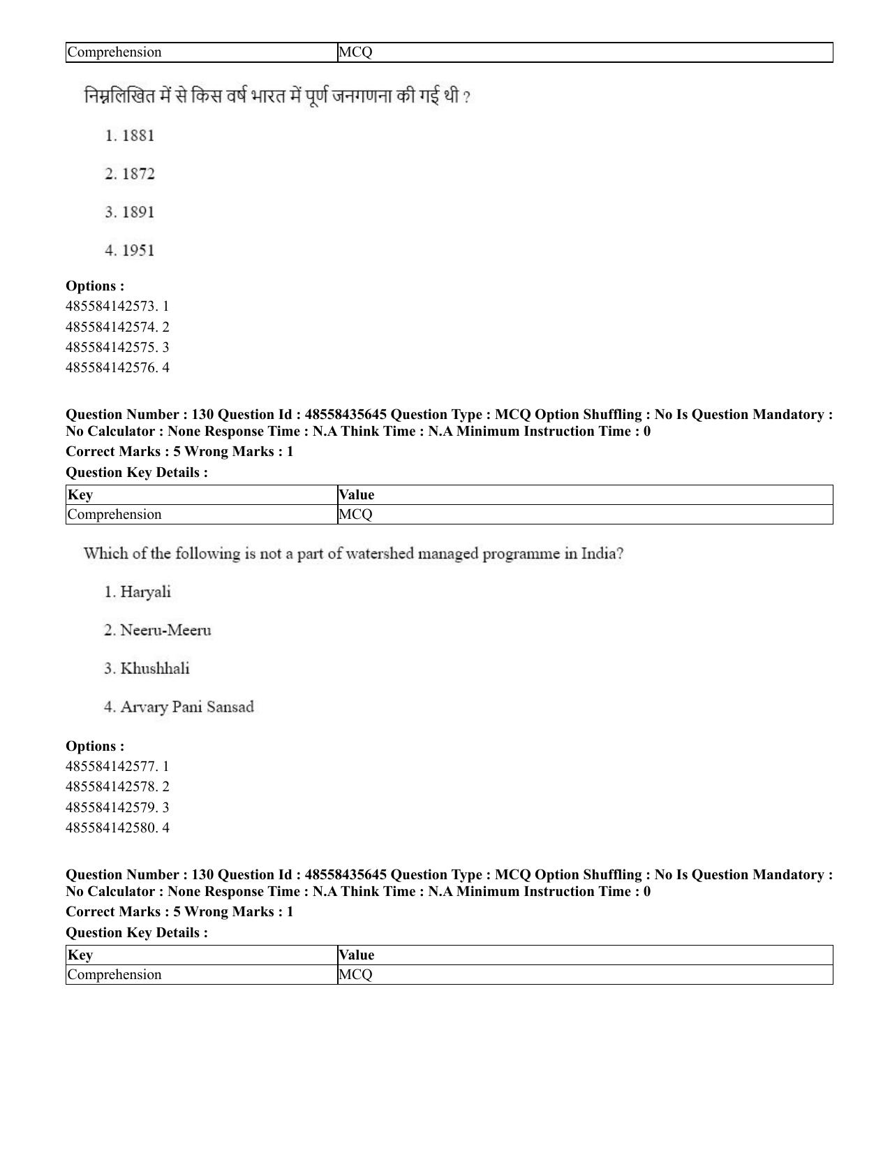 CUET 2023 Domestic Shift 1 Question Papers - 20 June 2023 - Page 158