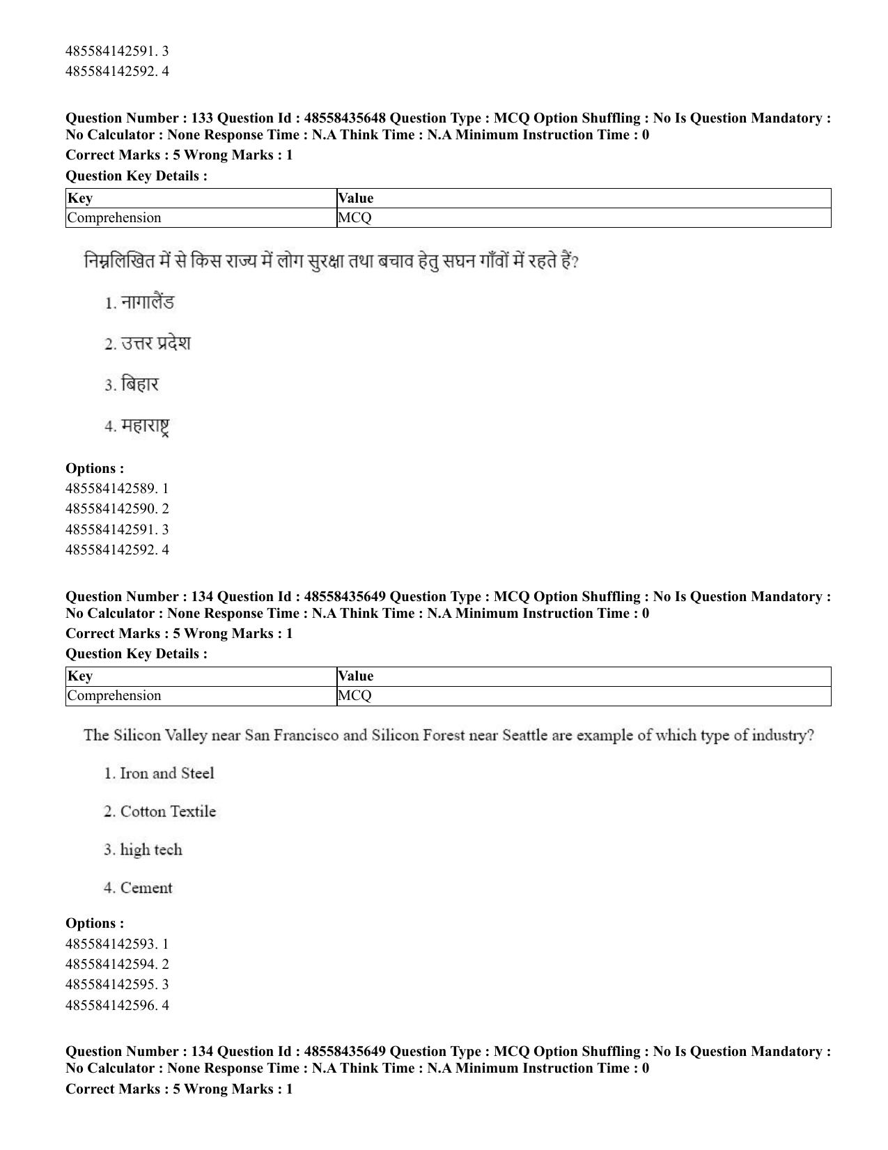 CUET 2023 Domestic Shift 1 Question Papers - 20 June 2023 - Page 162