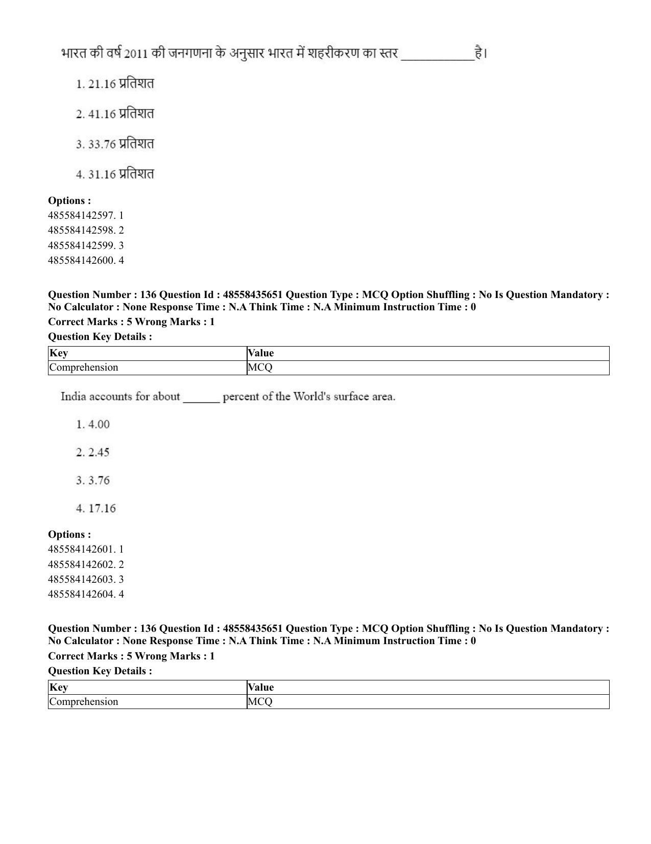 CUET 2023 Domestic Shift 1 Question Papers - 20 June 2023 - Page 164