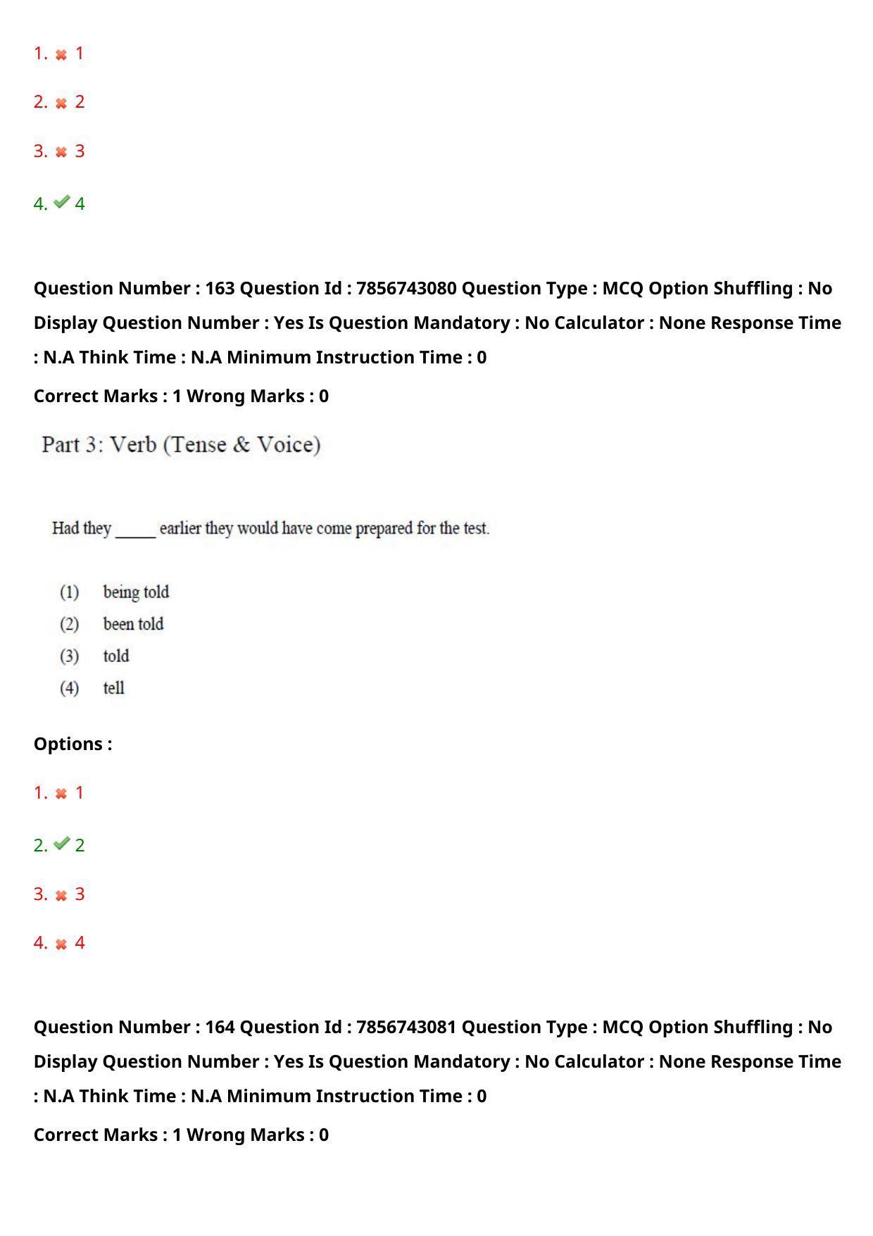 TS ICET 2023 26th May 2023 Forenoon - PRELIMINARY Question Papers - Page 163