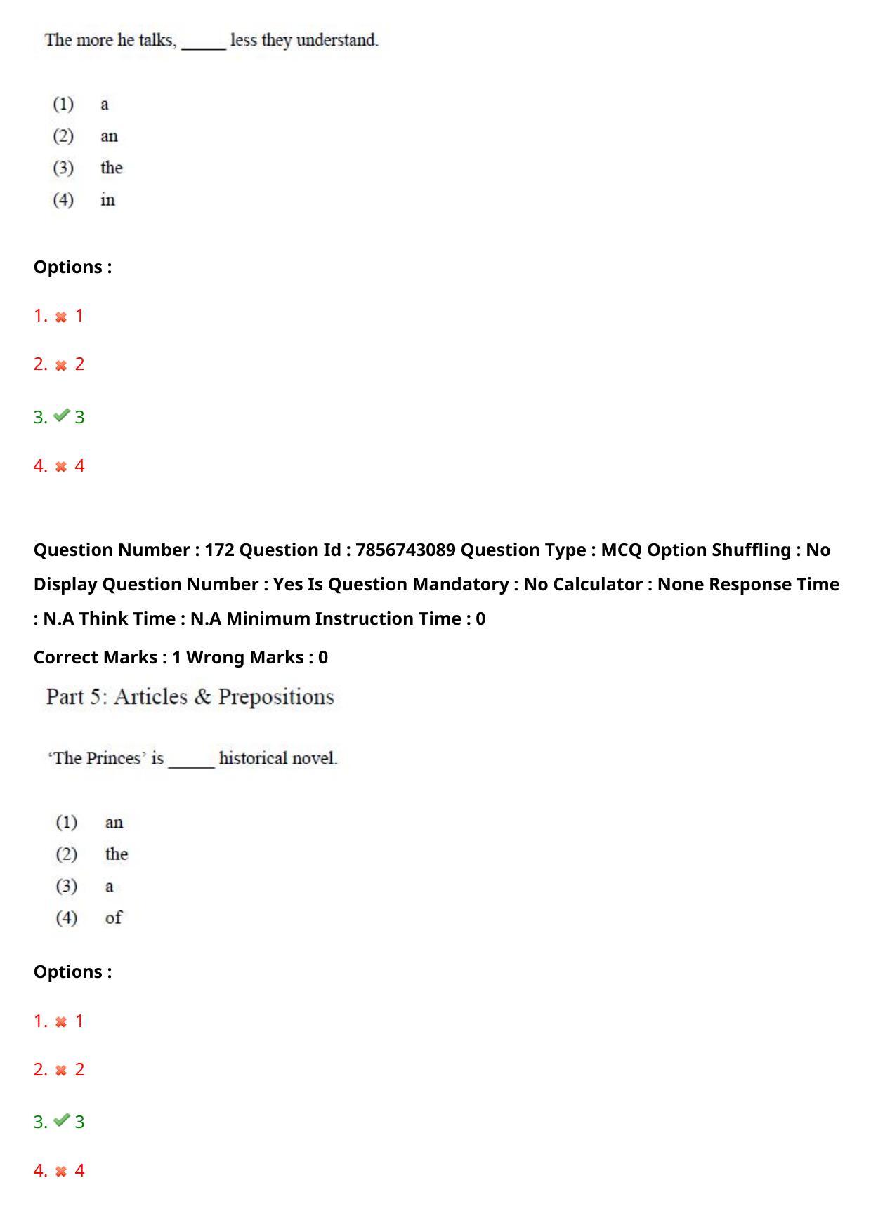 TS ICET 2023 26th May 2023 Forenoon - PRELIMINARY Question Papers - Page 169