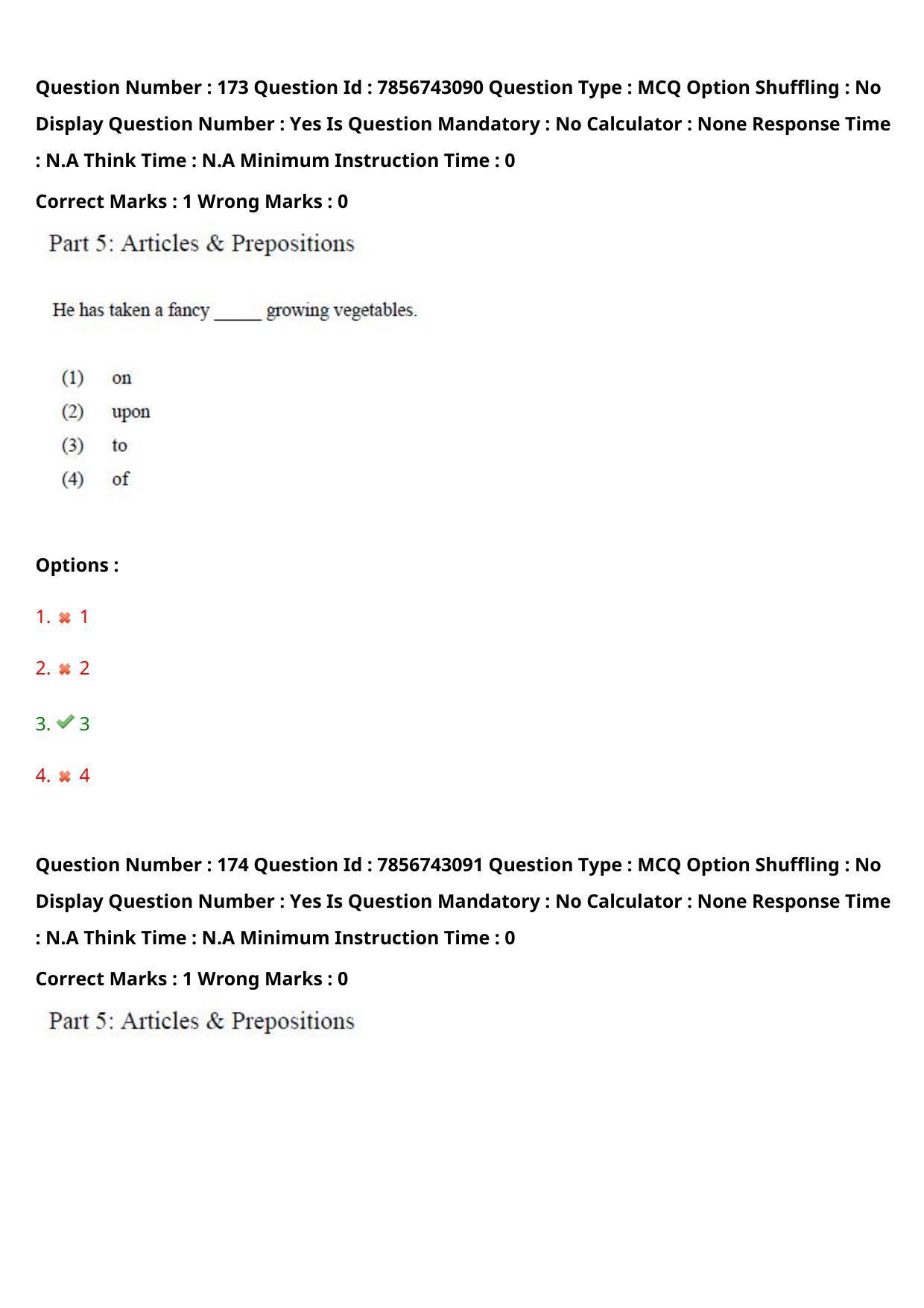 TS ICET 2023 26th May 2023 Forenoon - PRELIMINARY Question Papers - Page 170