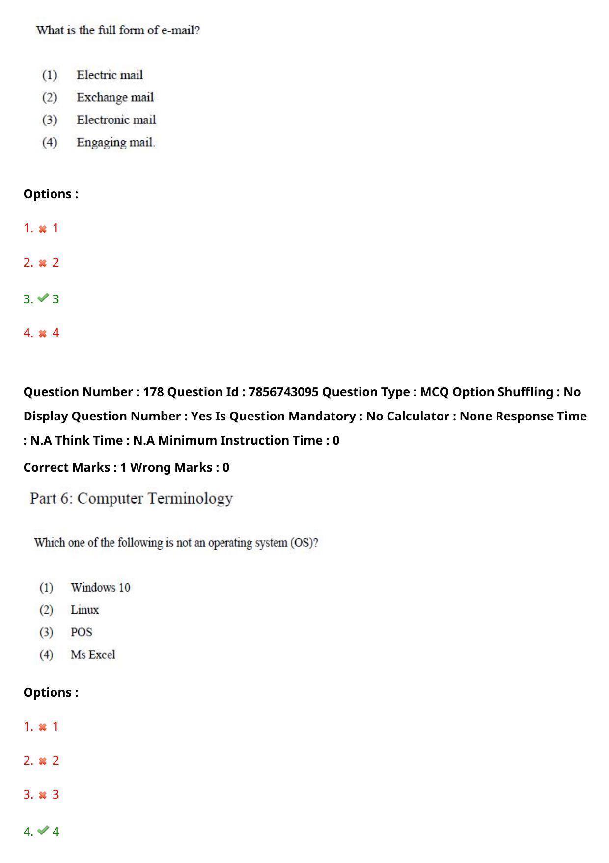 TS ICET 2023 26th May 2023 Forenoon - PRELIMINARY Question Papers - Page 173