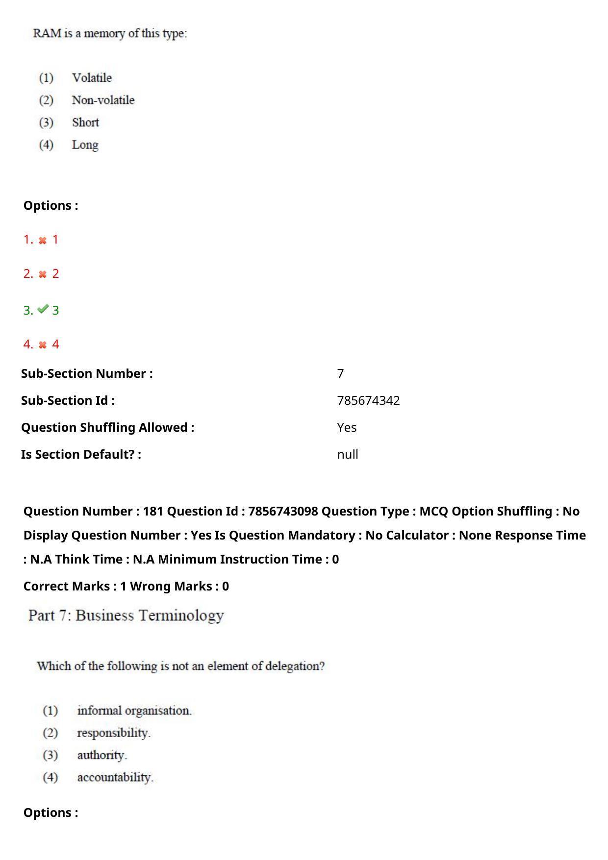 TS ICET 2023 26th May 2023 Forenoon - PRELIMINARY Question Papers - Page 175