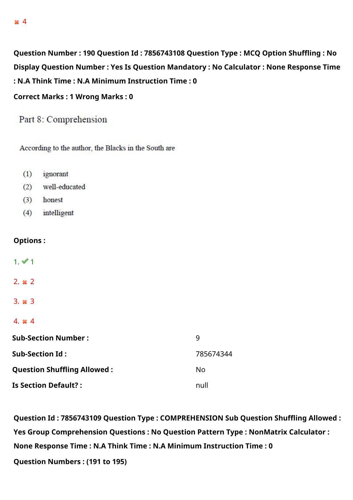 TS ICET 2023 26th May 2023 Forenoon - PRELIMINARY Question Papers - Page 182