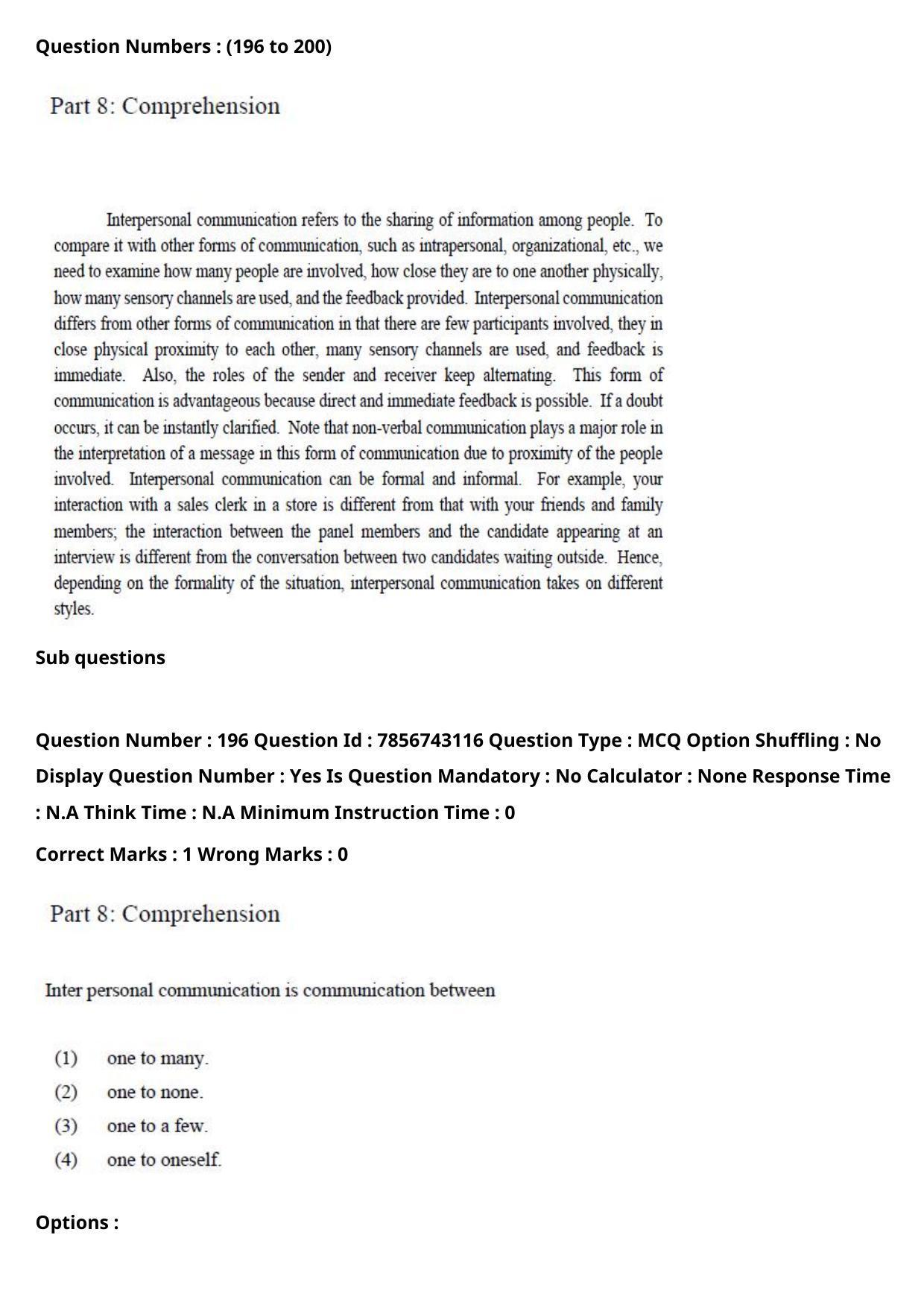TS ICET 2023 26th May 2023 Forenoon - PRELIMINARY Question Papers - Page 187