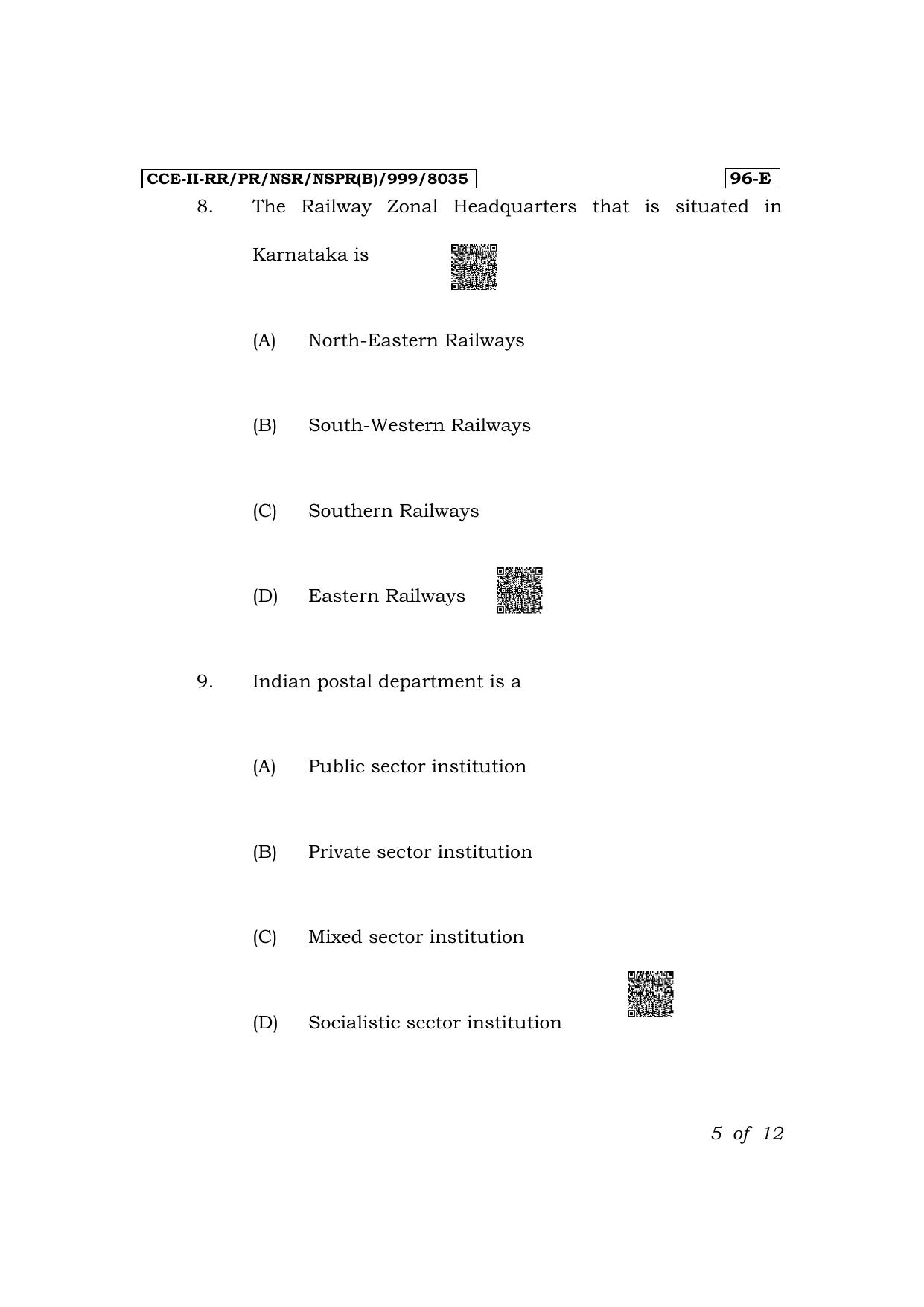 Karnataka SSLC Economics (English Medium) Exam 2 Question Paper 2024 (B Version) - Page 5