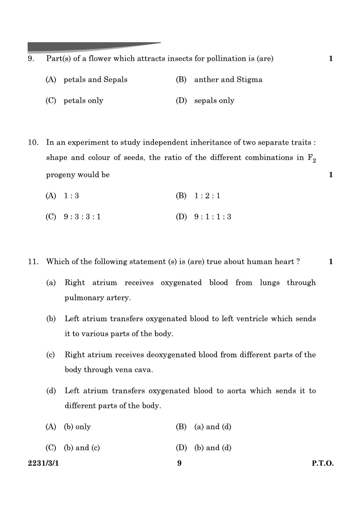 CBSE Class 10 31-3-1 Science 2024 Question Paper - Page 9