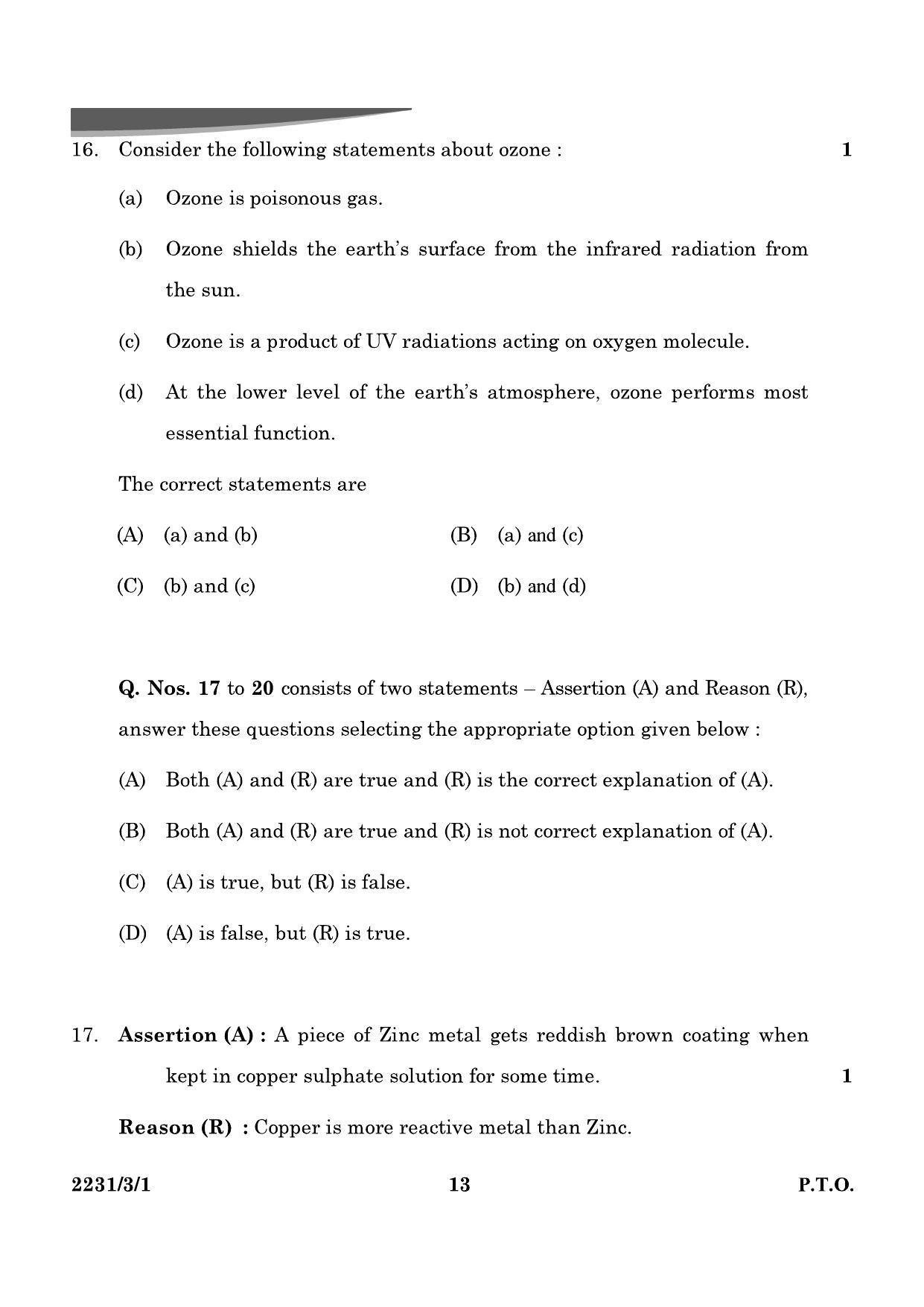 CBSE Class 10 31-3-1 Science 2024 Question Paper - Page 13