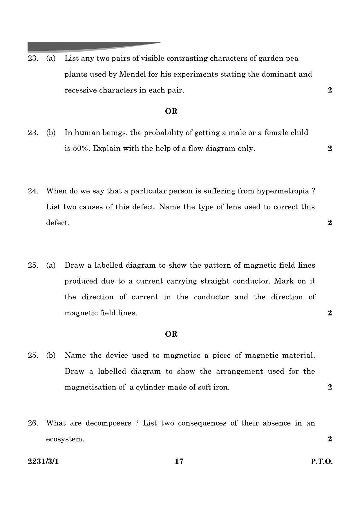 CBSE Class 10 31-3-1 Science 2024 Question Paper - Page 17