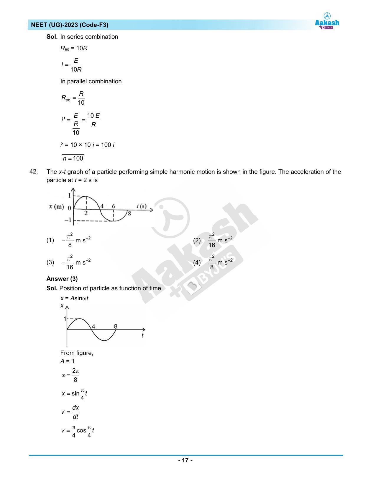 NEET 2023 Question Paper F3 - Page 17
