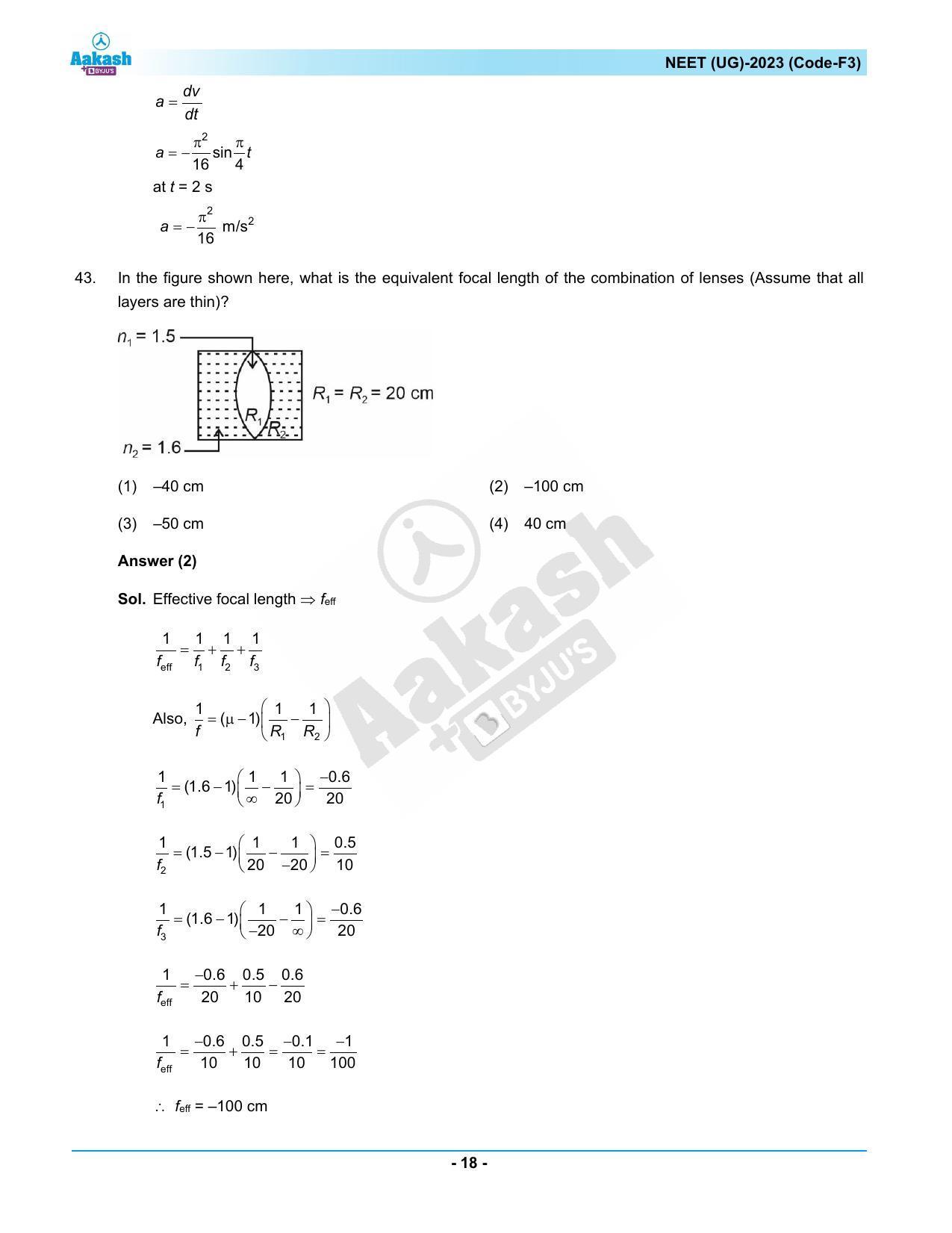 NEET 2023 Question Paper F3 - Page 18