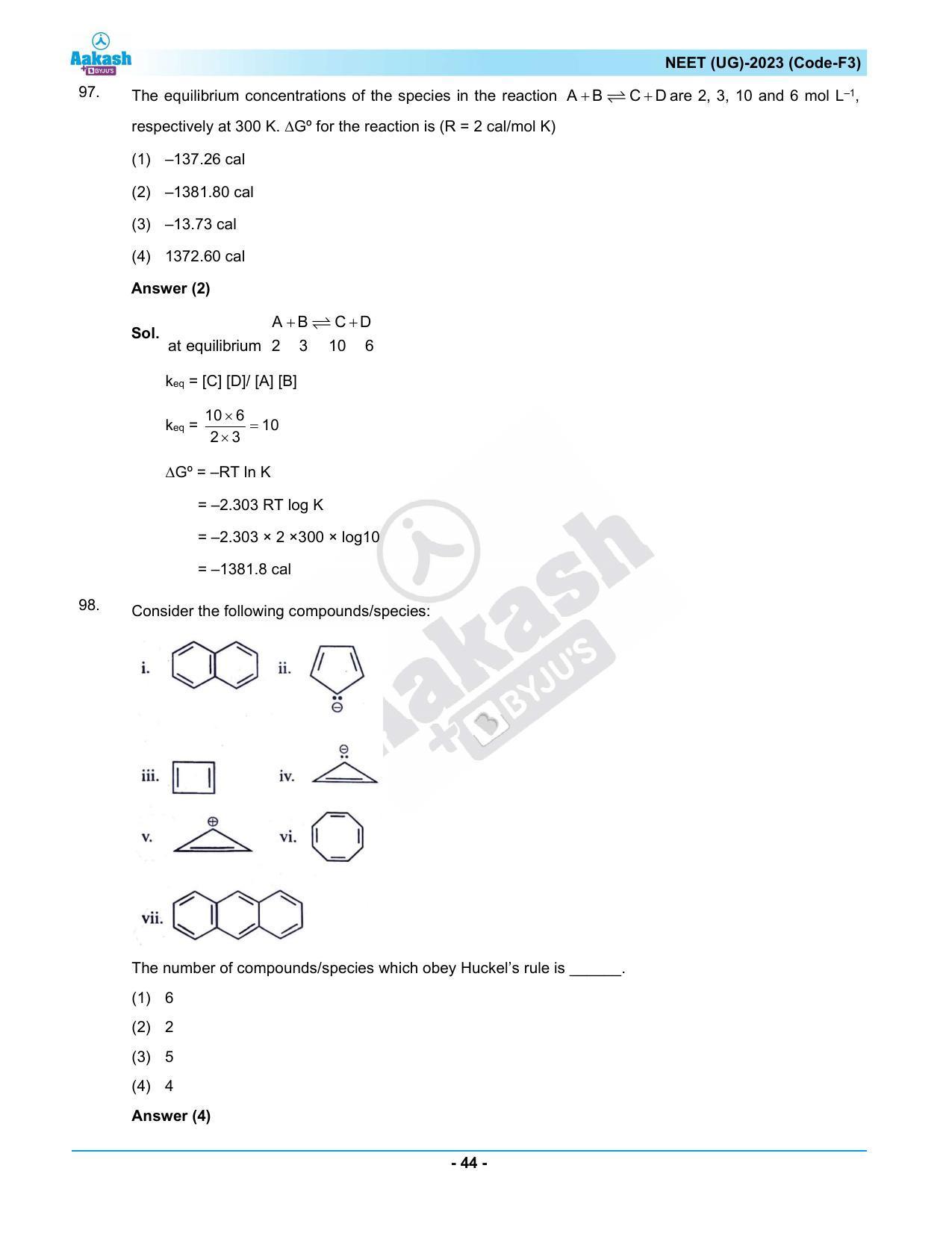 NEET 2023 Question Paper F3 - Page 44