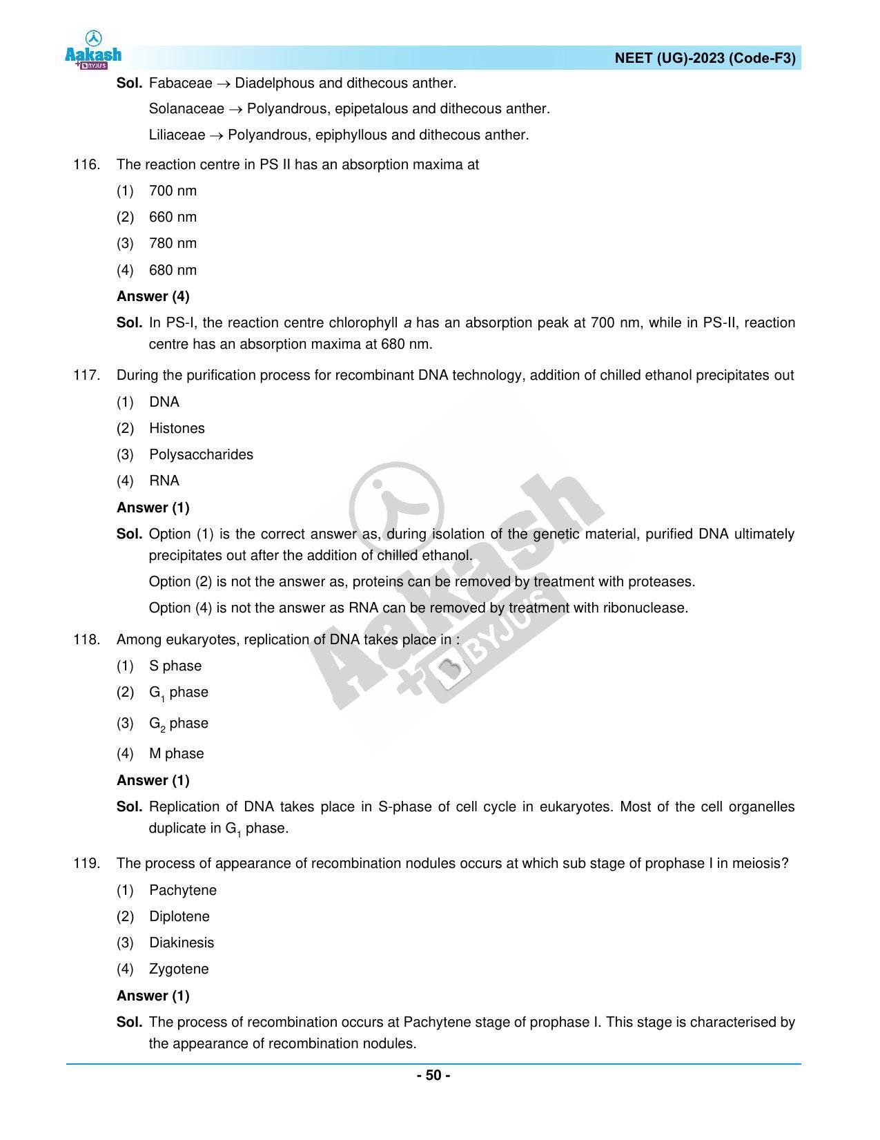 NEET 2023 Question Paper F3 - Page 50