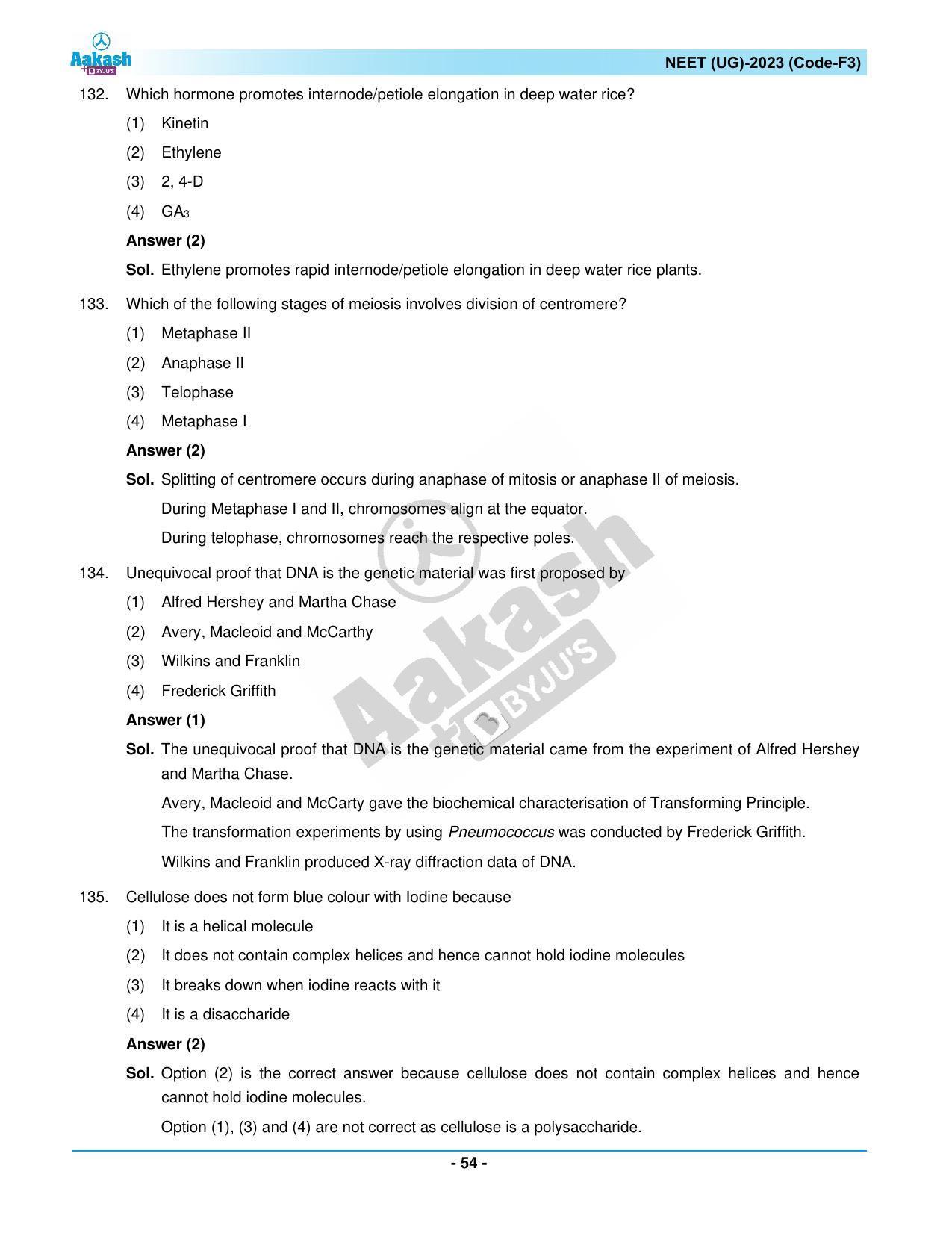 NEET 2023 Question Paper F3 - Page 54