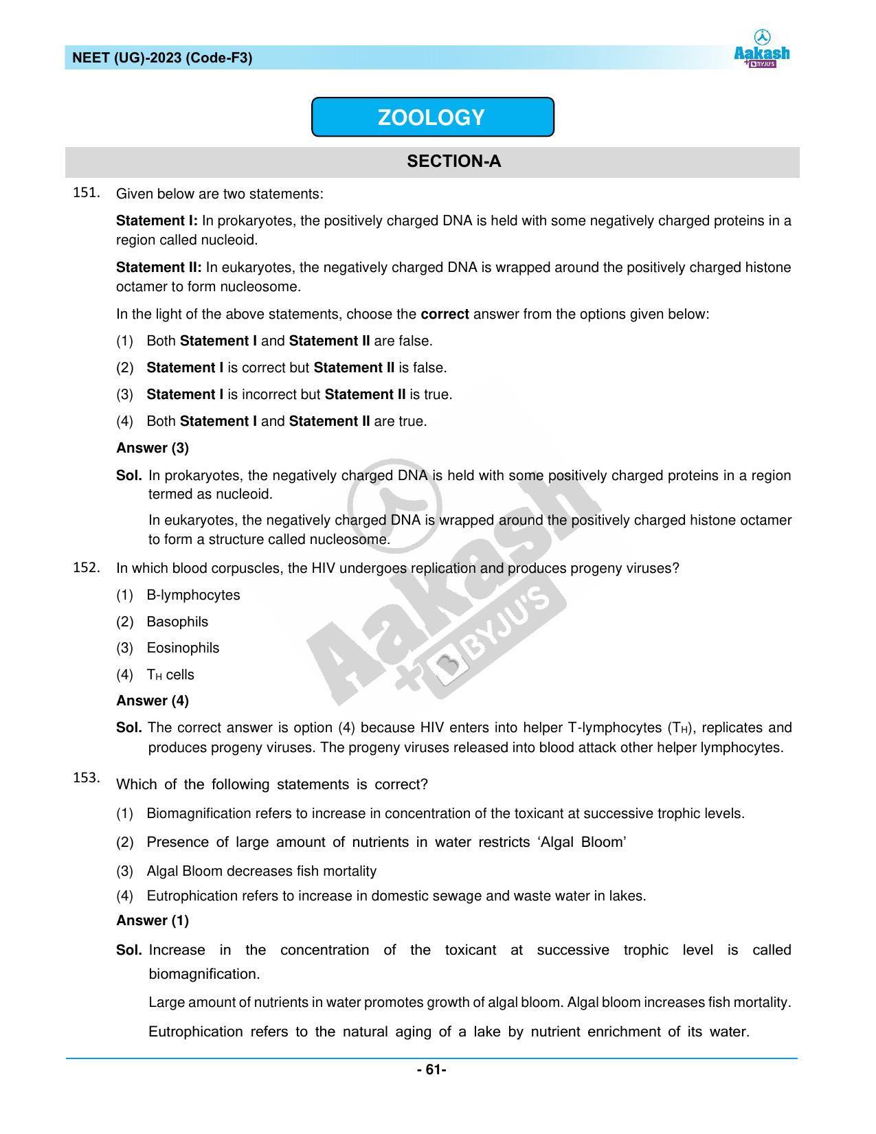 NEET 2023 Question Paper F3 - Page 61