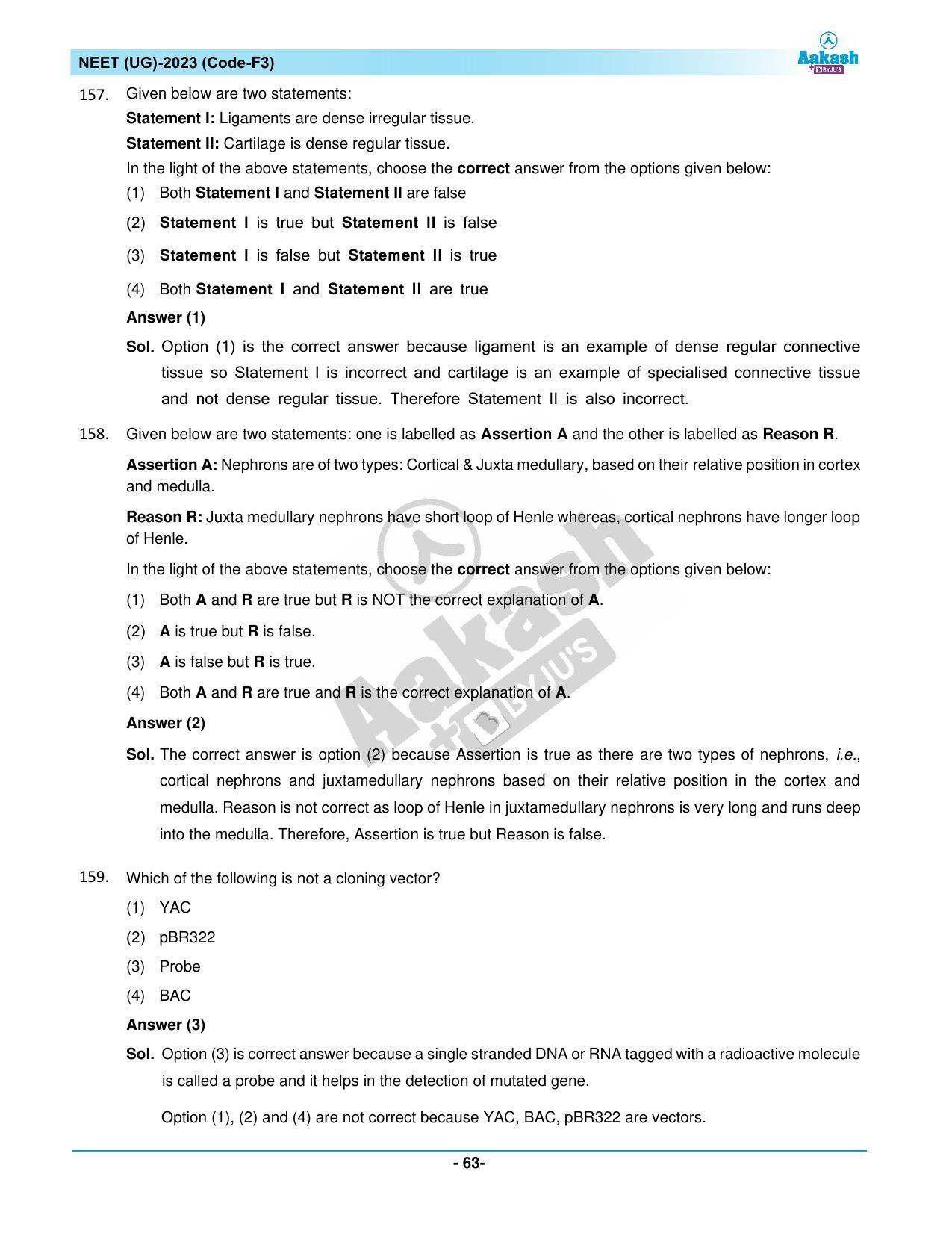 NEET 2023 Question Paper F3 - Page 63
