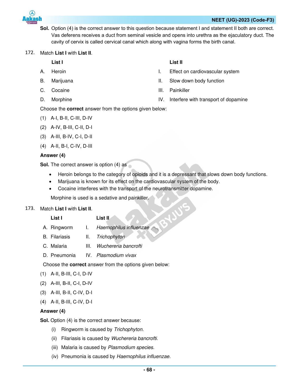 NEET 2023 Question Paper F3 - Page 68