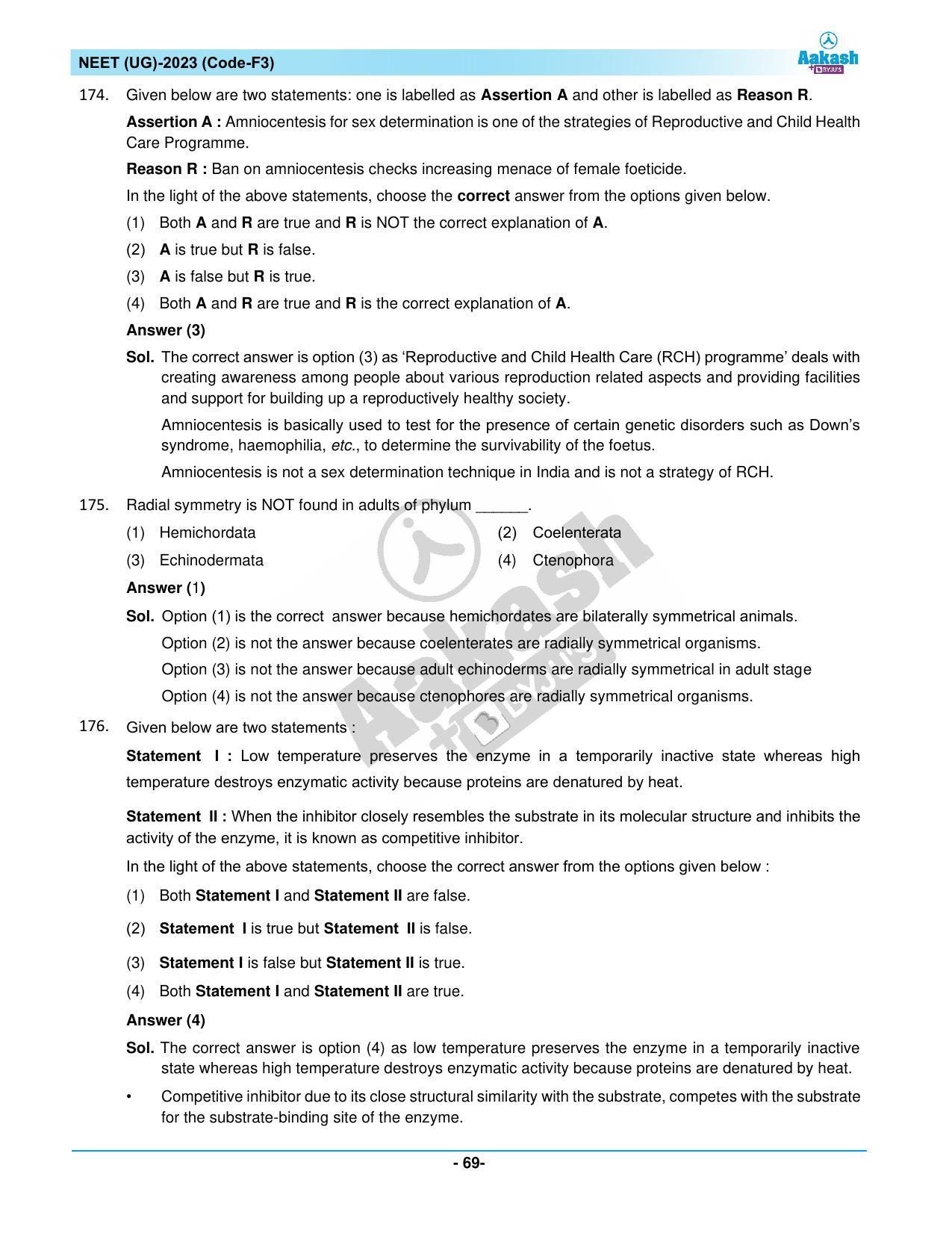 NEET 2023 Question Paper F3 - Page 69