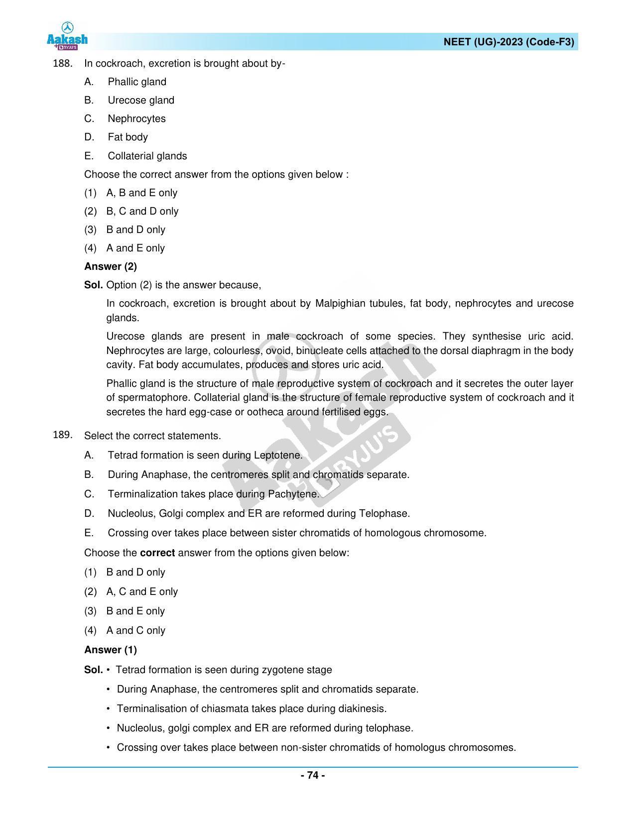 NEET 2023 Question Paper F3 - Page 74
