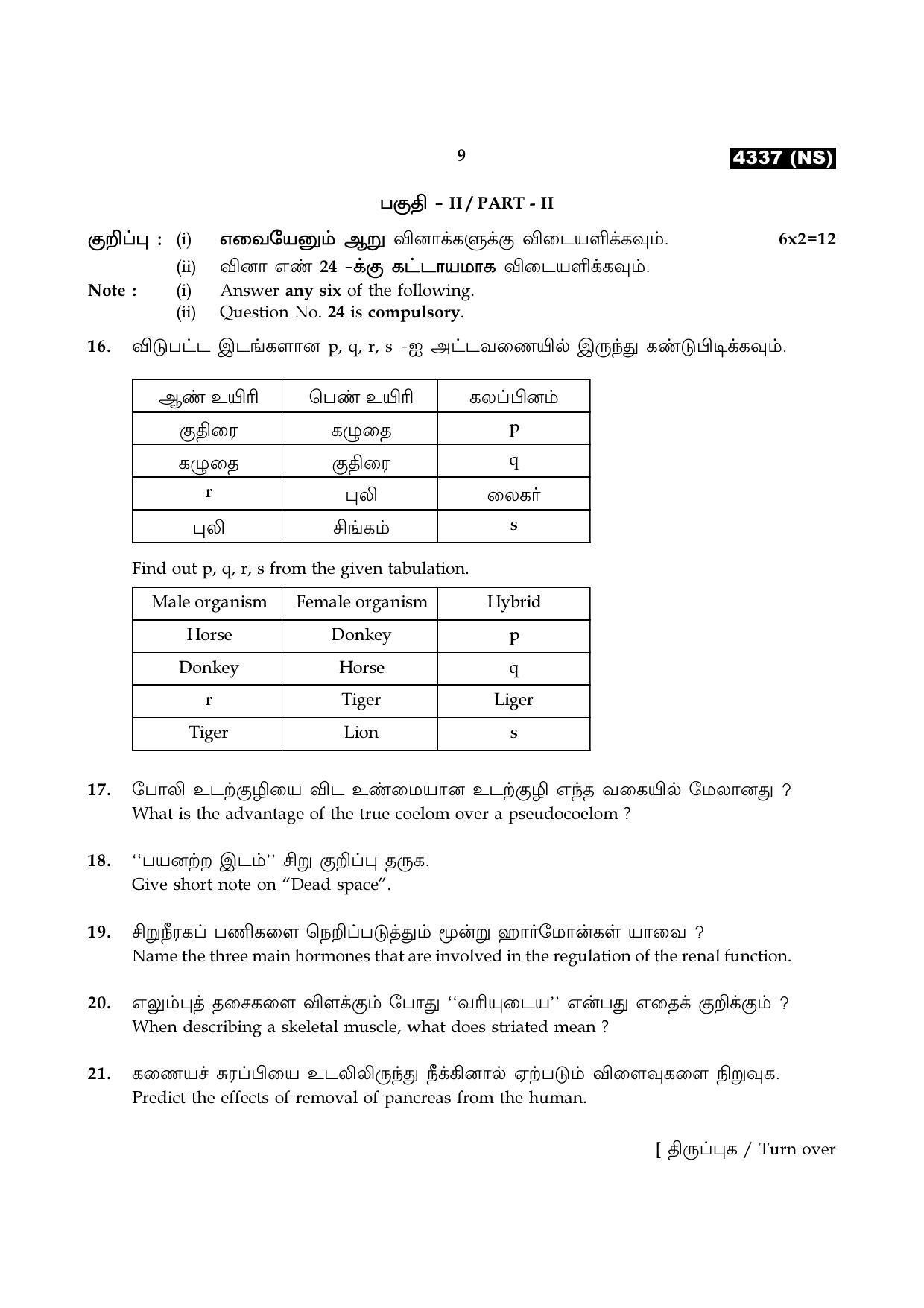 Tamil Nadu Board 12th / HSC Paper II Sample Question Papers - Page 121