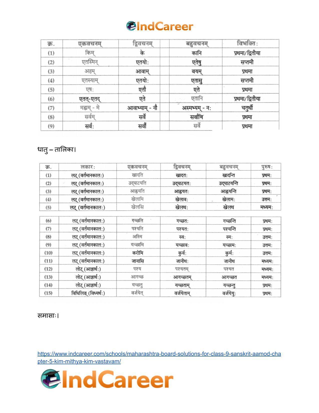 Maharashtra Board Solutions for Class 9- Sanskrit Aamod: Chapter 5- किं मिथ्या ? किं वास्तवम् ? - Page 18