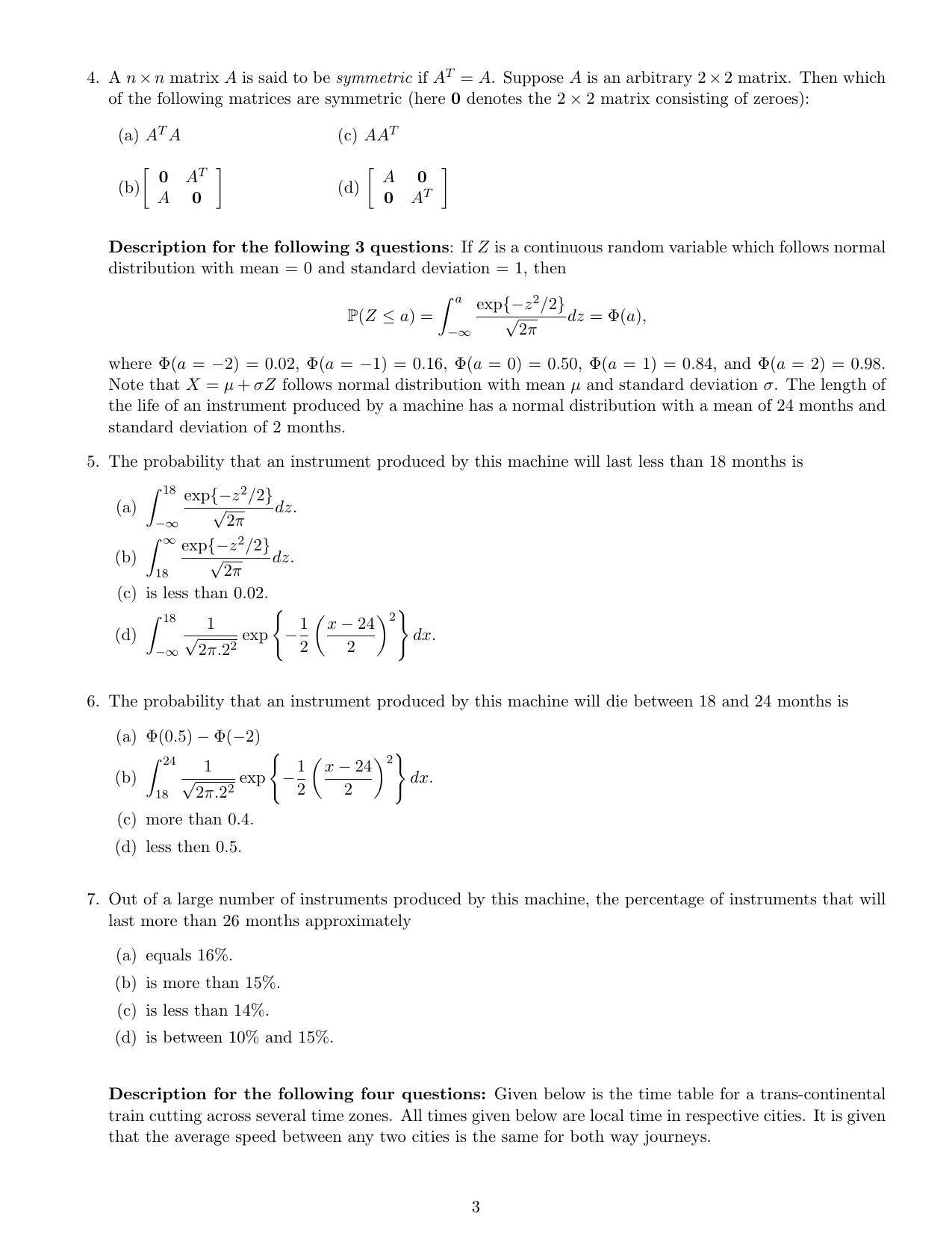 CMI Entrance Exam 2018 Solutions MSc Data Science - Page 3