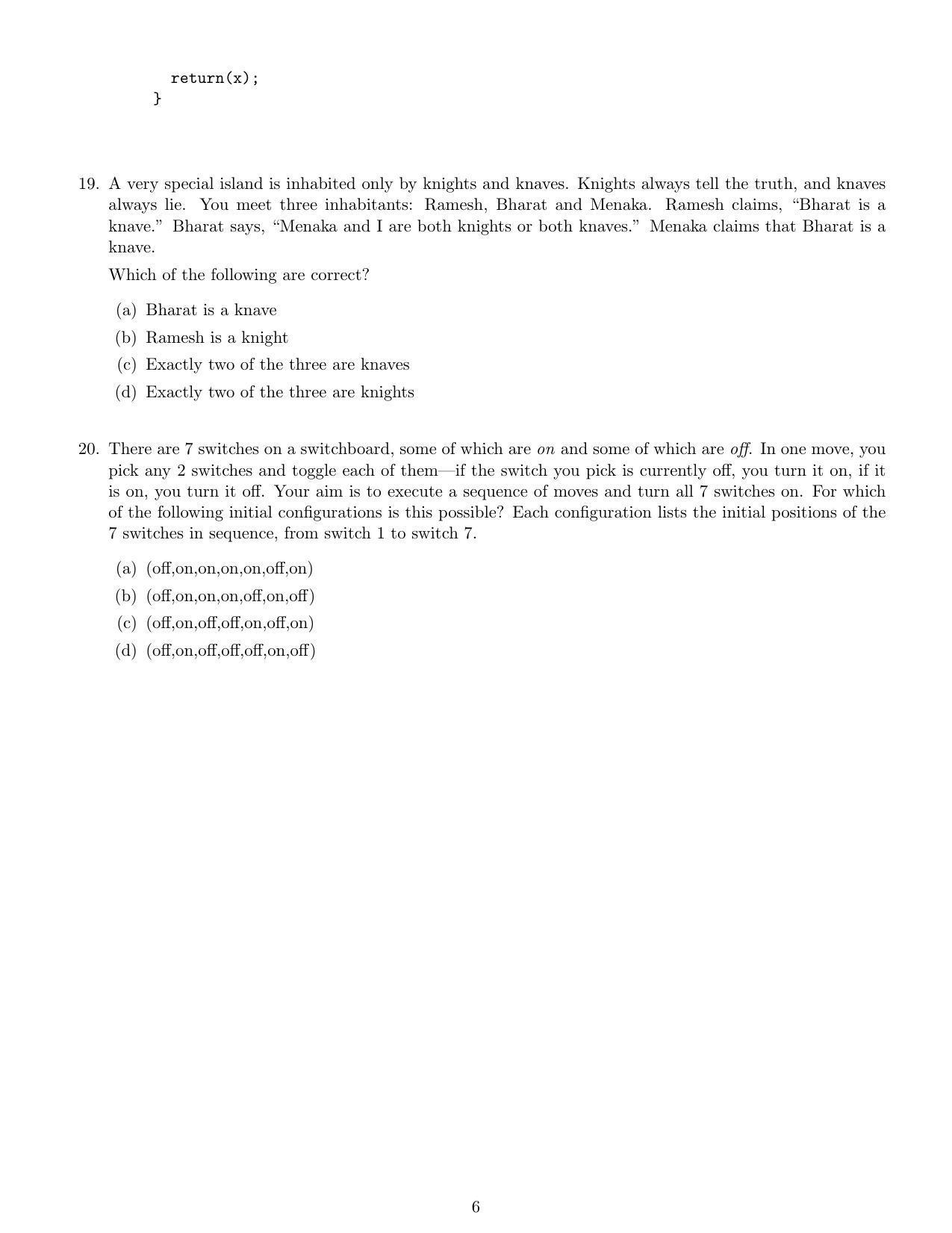 CMI Entrance Exam 2018 Solutions MSc Data Science - Page 6