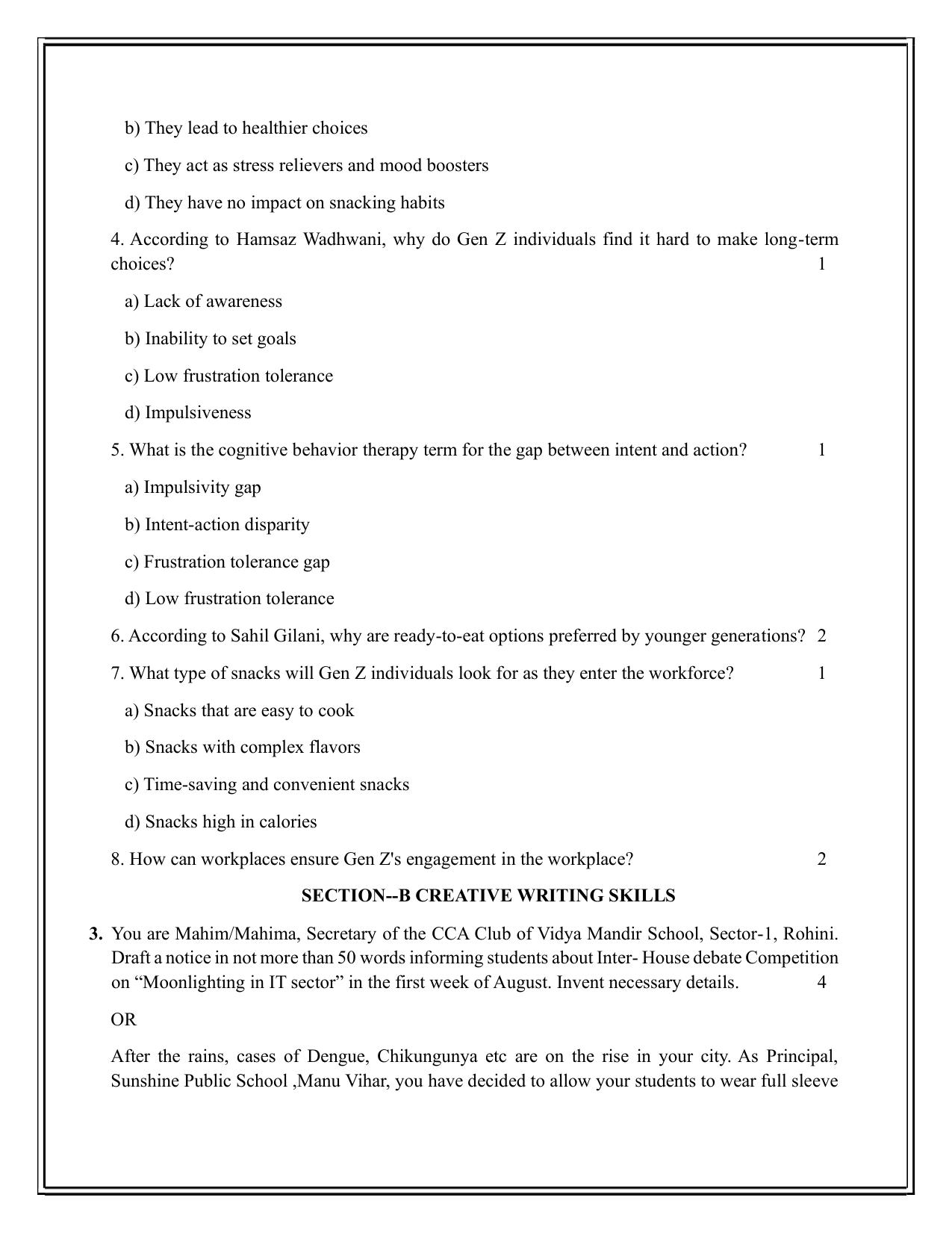 Edudel Class 12 English Practice Papers-1 (2023-24) - Page 5