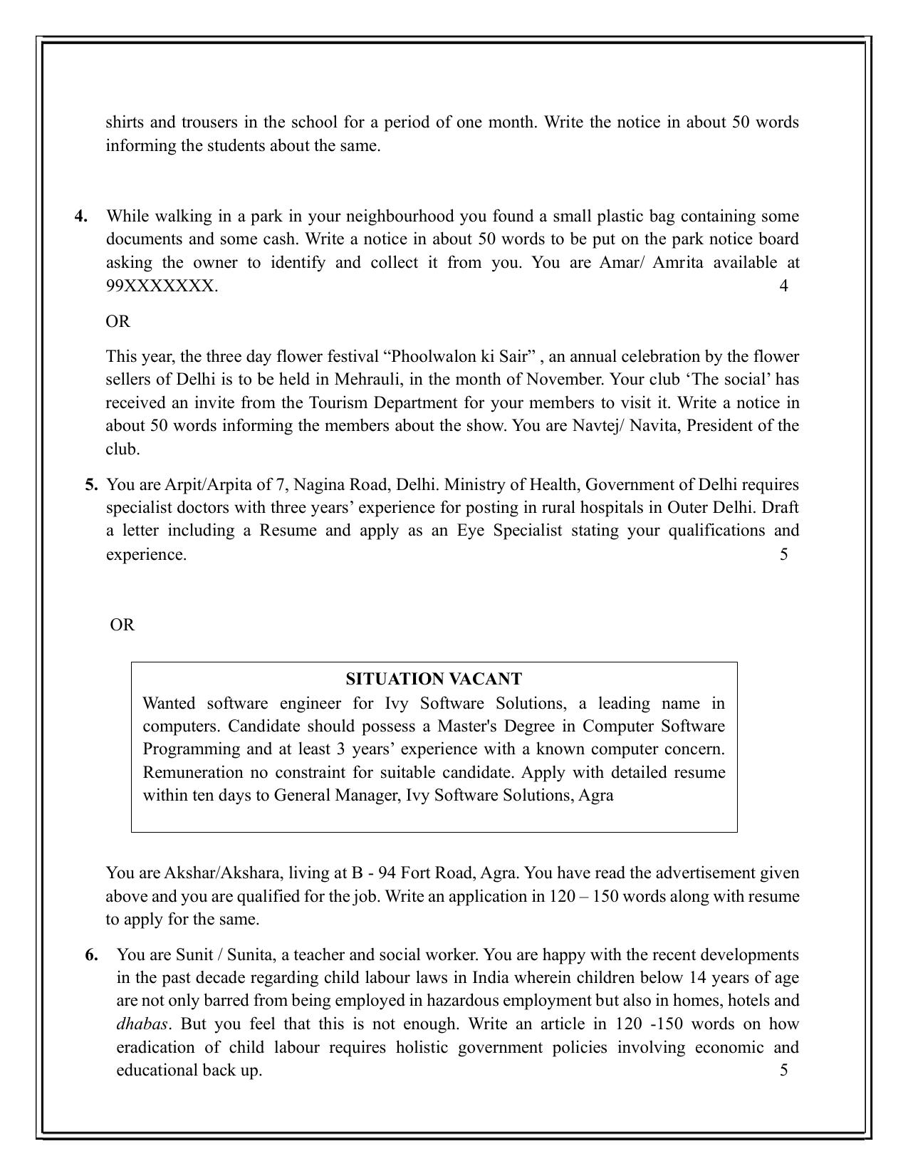Edudel Class 12 English Practice Papers-1 (2023-24) - Page 6